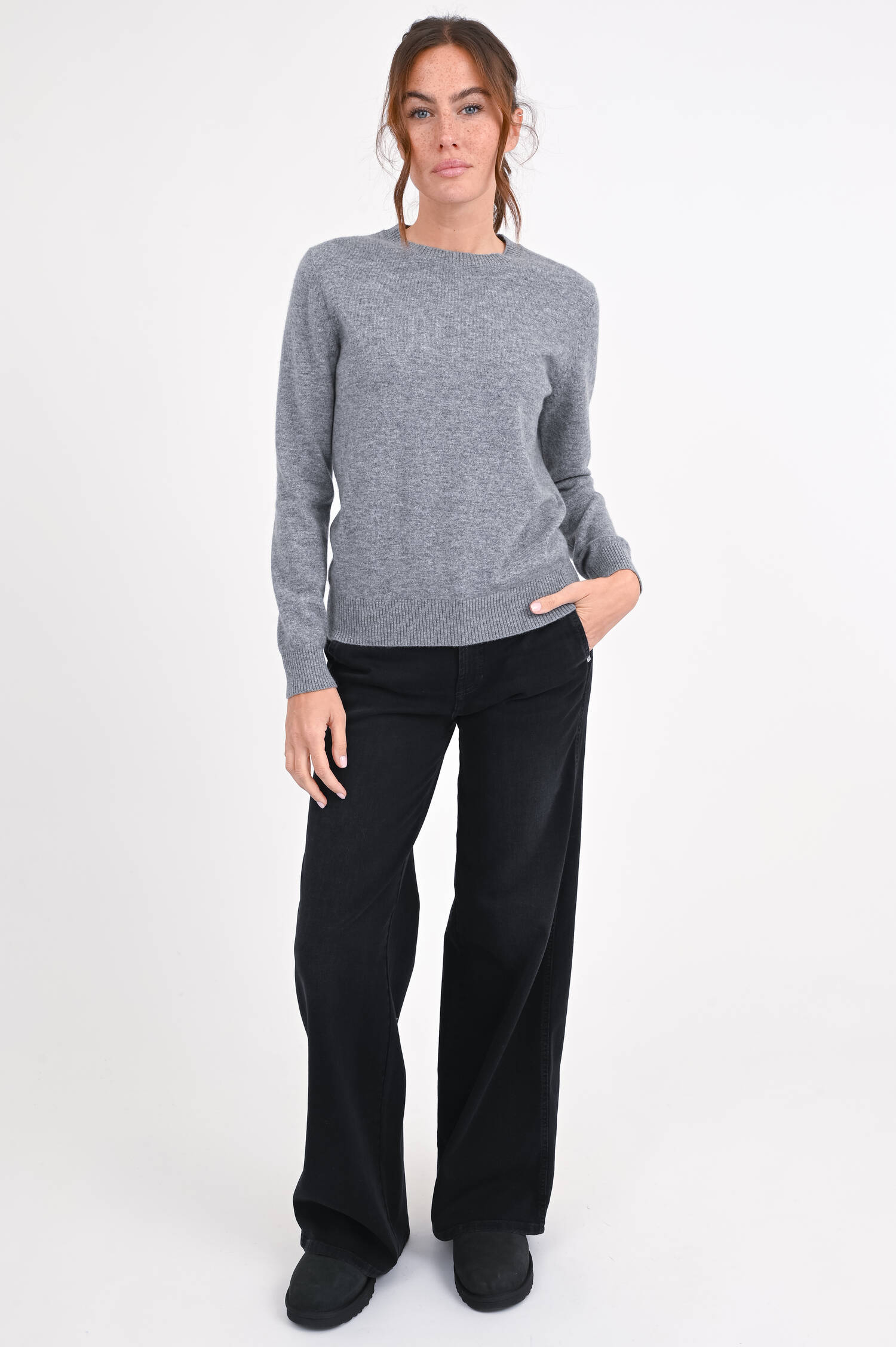 Cashmere Pullover in Grau