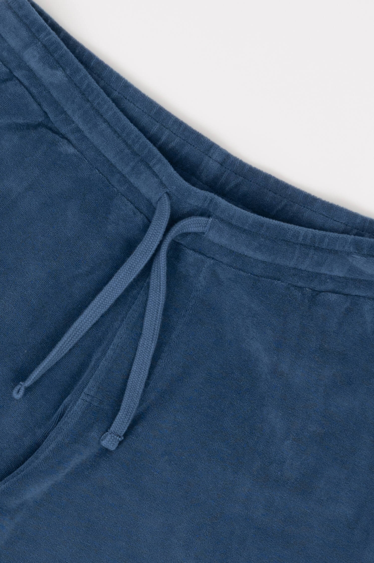 Frottee Bermuda in Blau