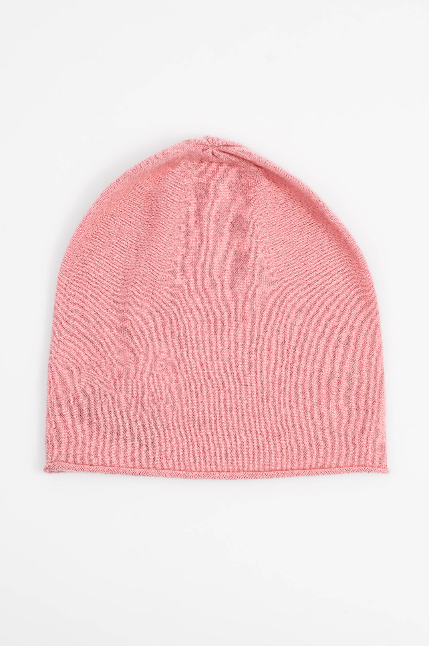 Feinstrick-Mütze mit Rollsaum in Rosa Feinstrick-Mütze mit Rollsaum in Rosa