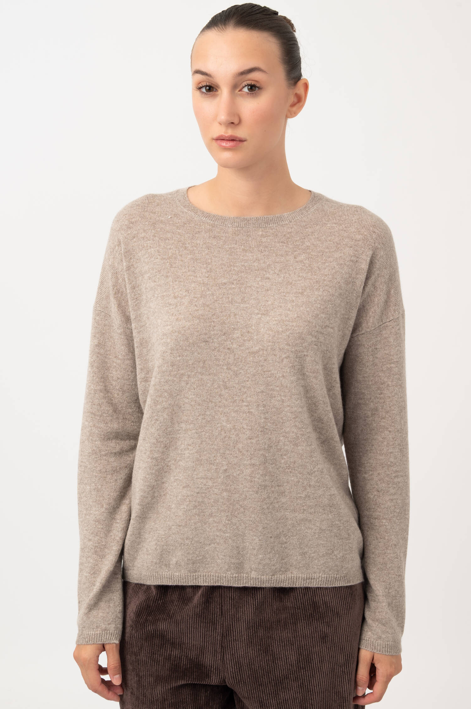 Cashmere Pullover in Beige meliert Cashmere Pullover in Beige meliert