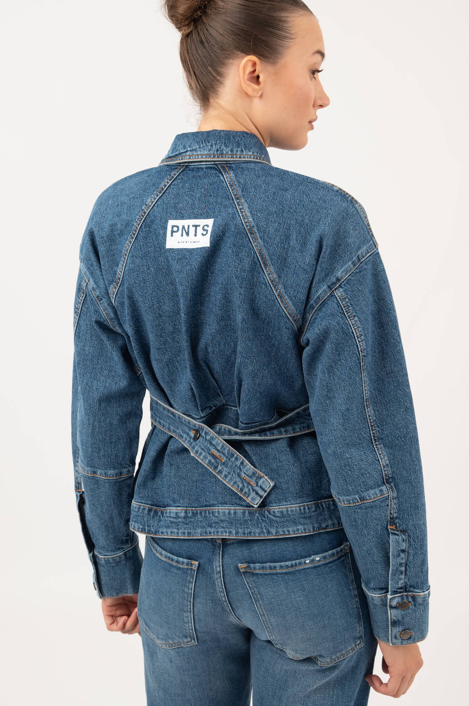 Denim-Jacke THE SUIT UP in Mittelblau