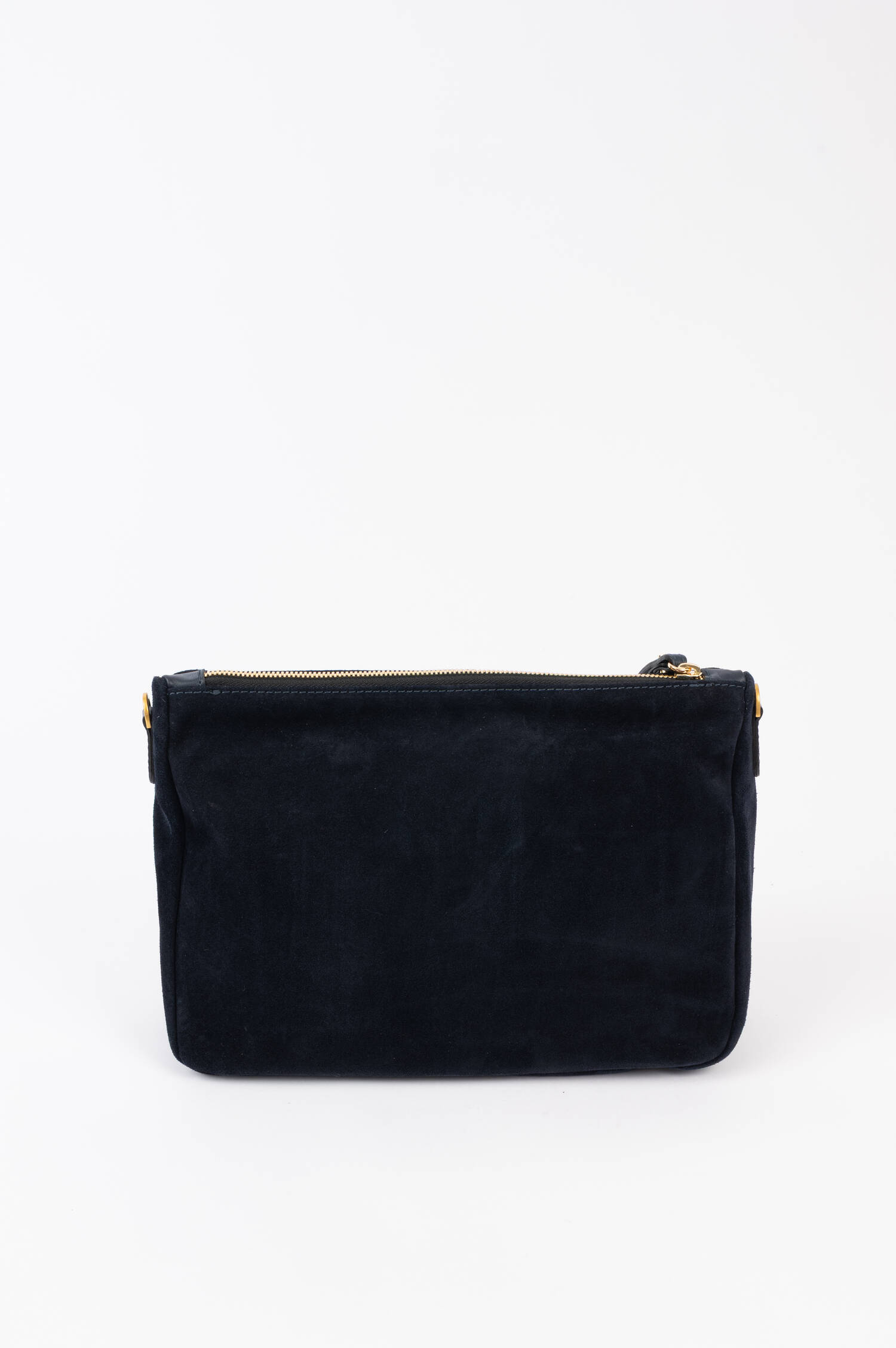 Veloursleder Pouch NORA in Navy
