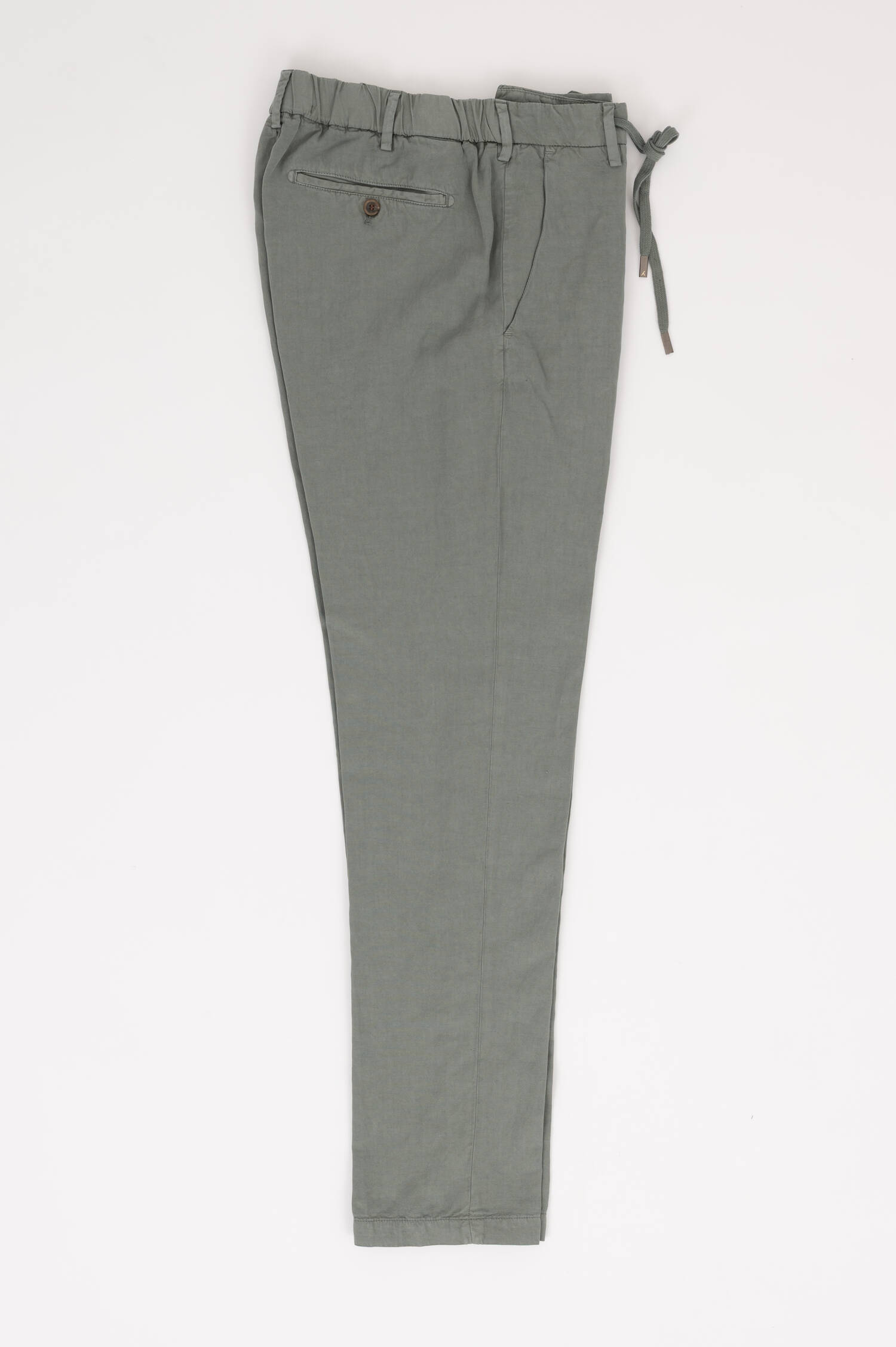 Chino mit Kordelzug in Khaki