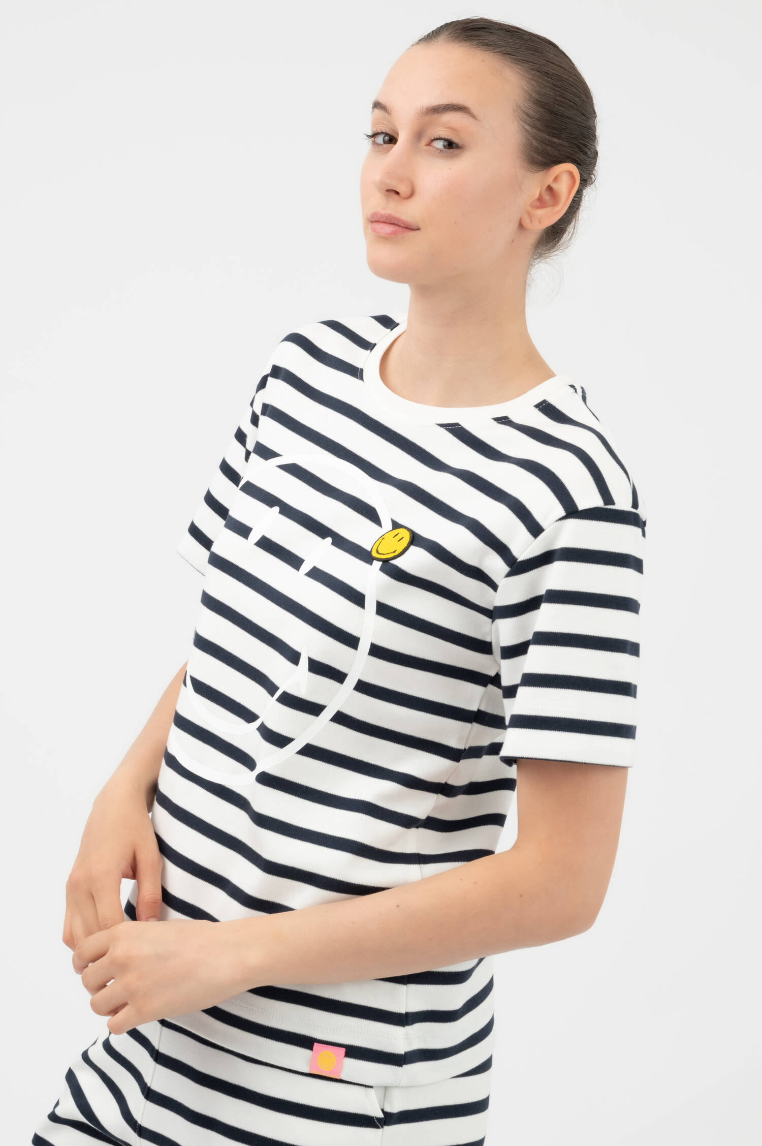 Ringel T-Shirt SMILEY in Blau/Weiß Ringel T-Shirt SMILEY in Blau/Weiß