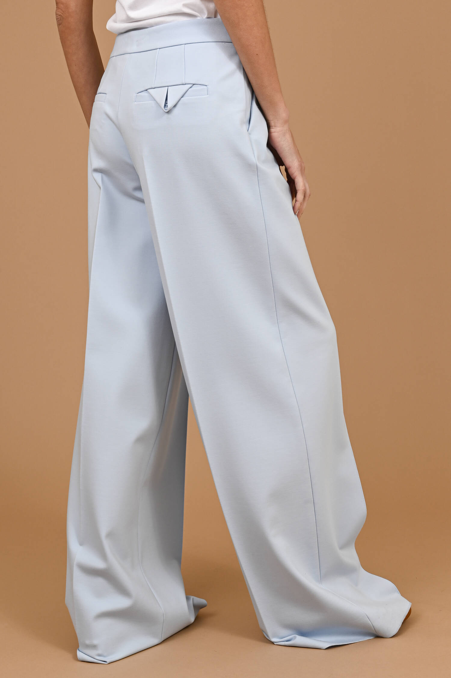 Wide-Leg Hose EMOTIONAL ESSENCE in Eisblau