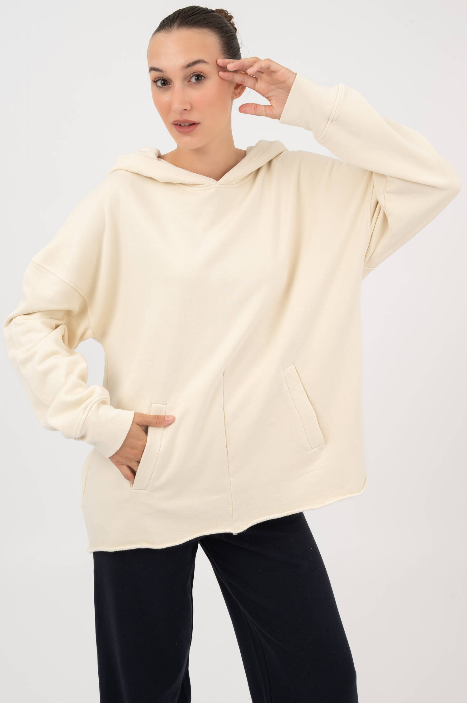 Hoodie JAK in Off-White