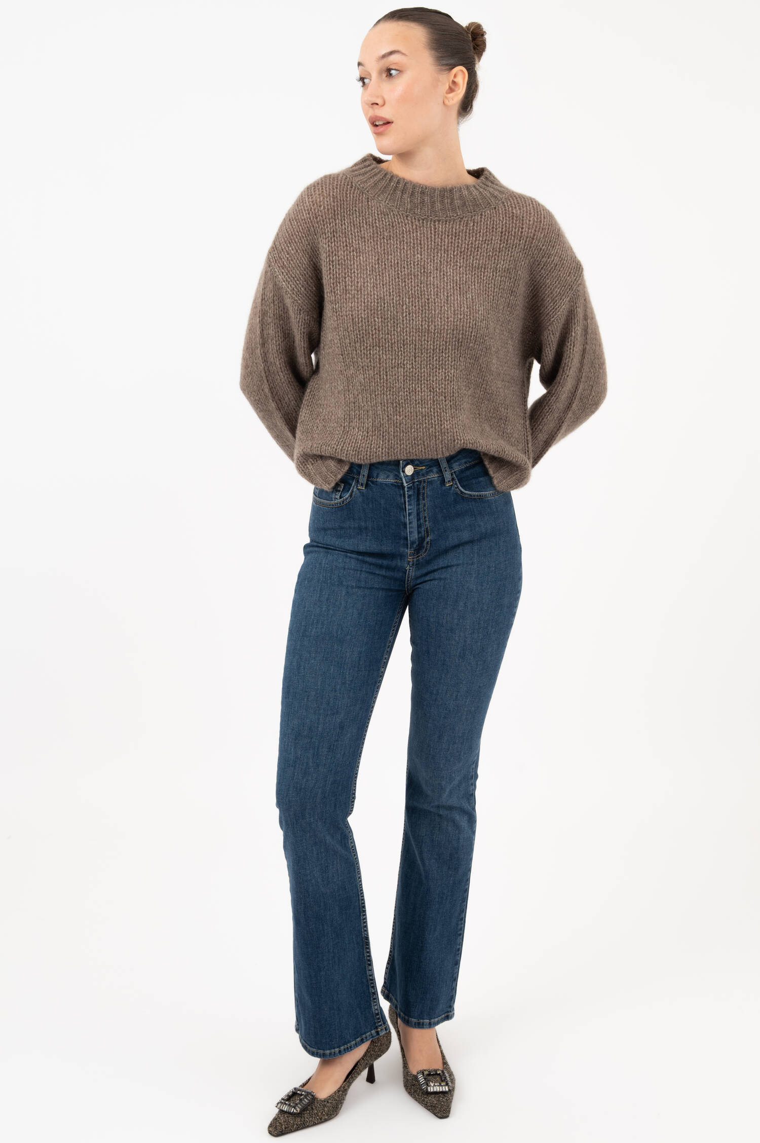 Five Pocket Jeans in Blau Five Pocket Jeans in Blau