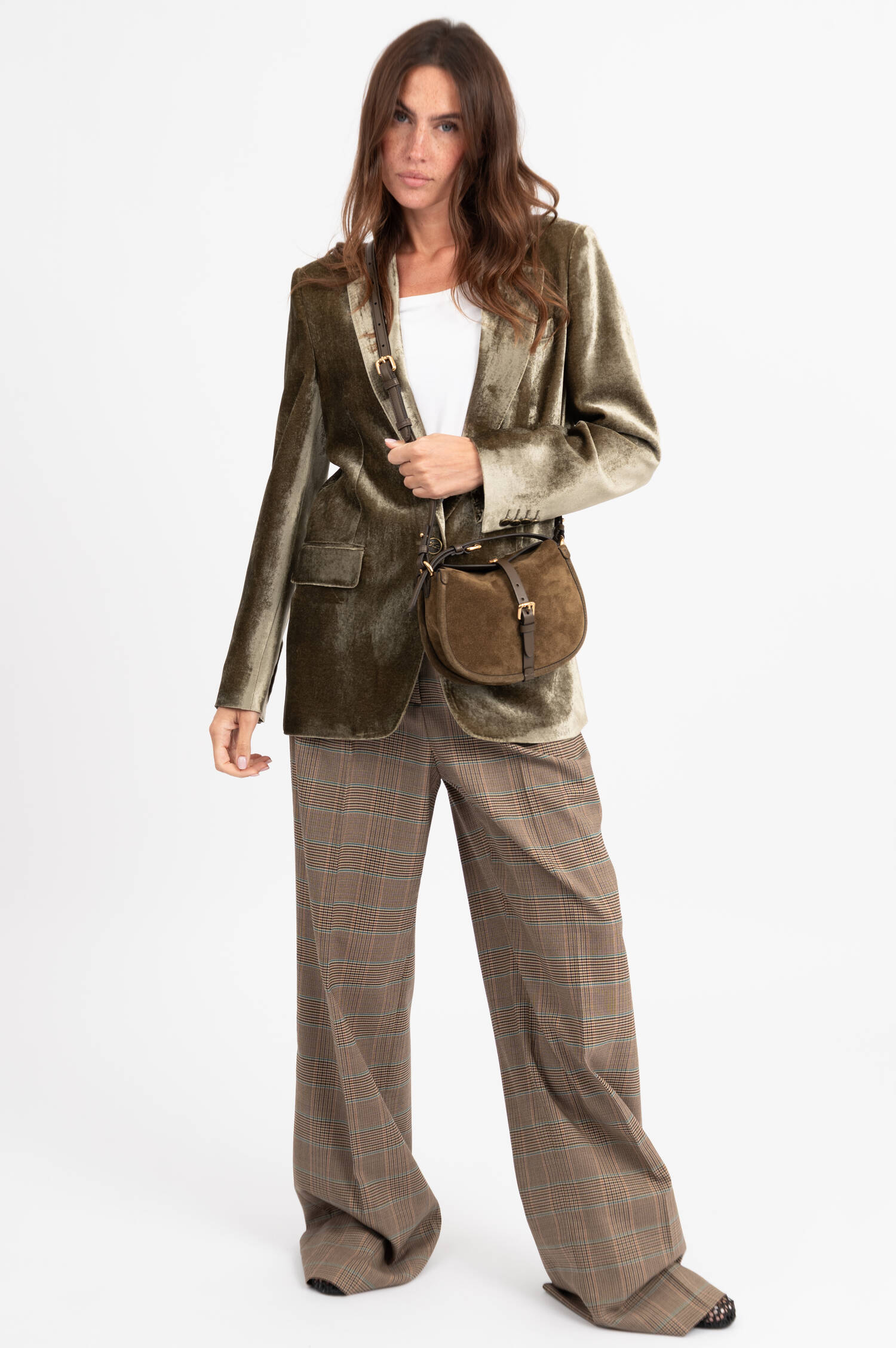 Samt-Blazer in Oliv Samt-Blazer in Oliv