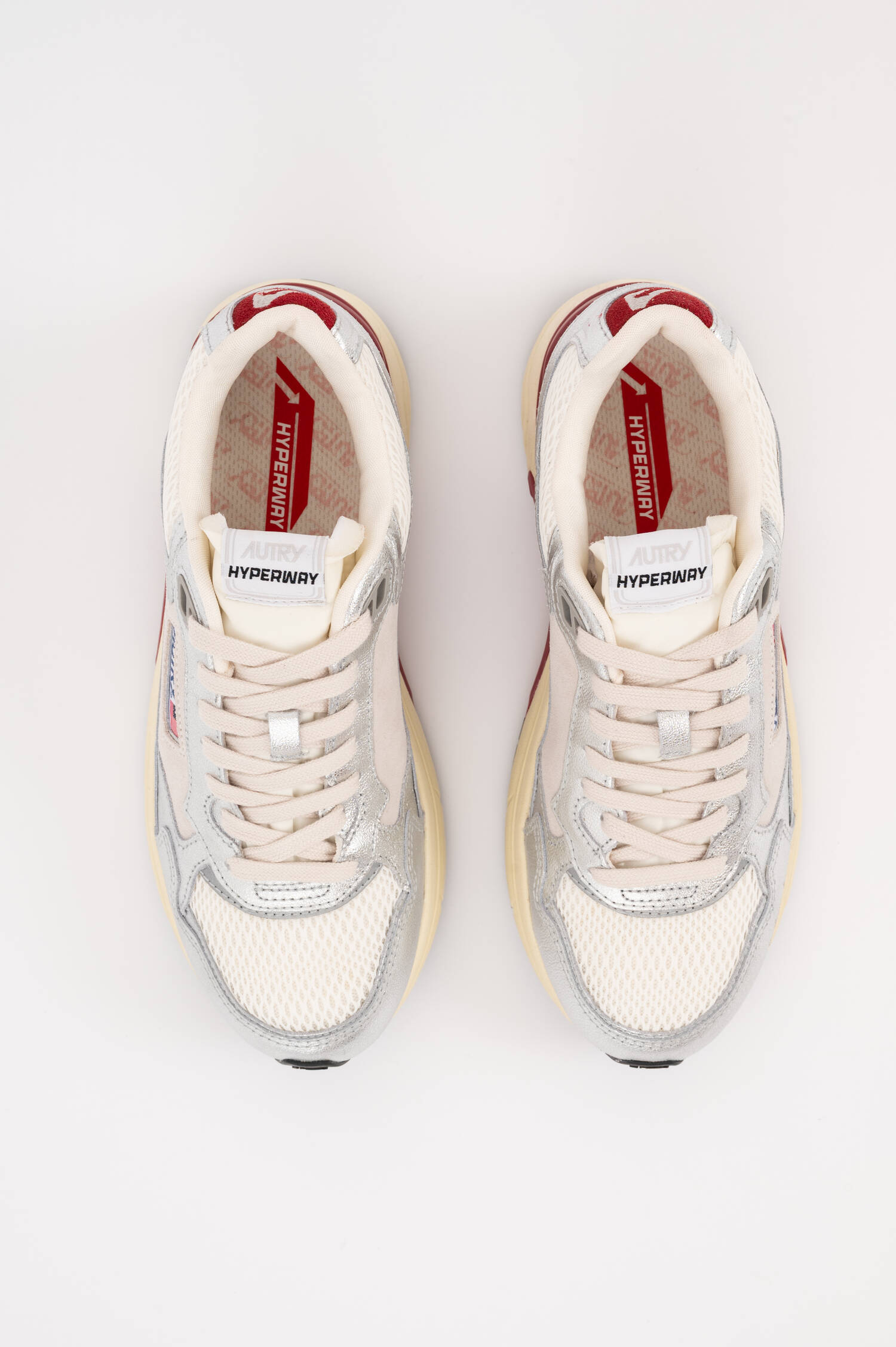Sneaker HYPERWAY LOW in Silber/Rot Sneaker HYPERWAY LOW in Silber/Rot