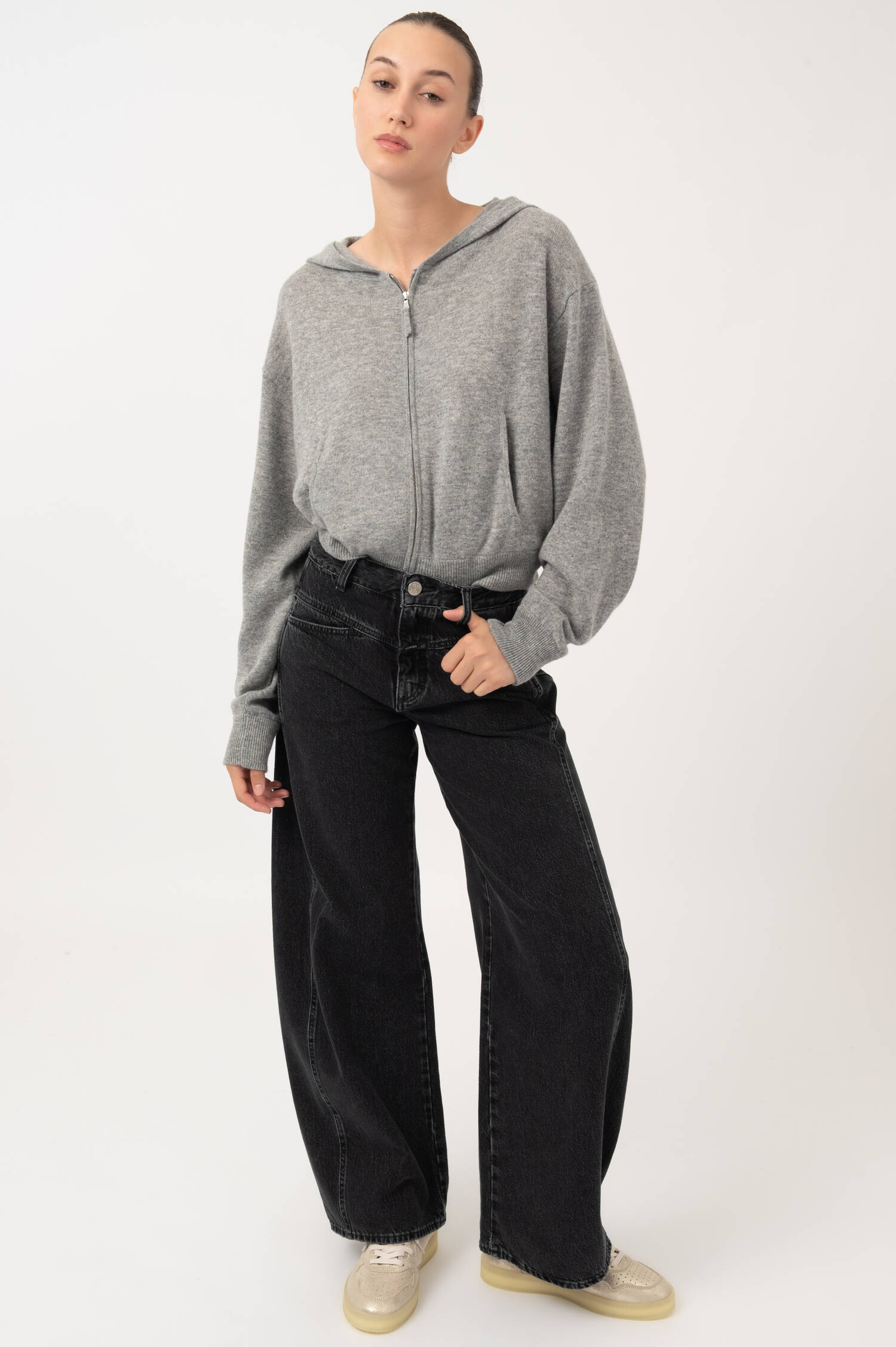Baggy-Barrel-Leg-Jeans TORI-X in Dunkelgrau Baggy-Barrel-Leg-Jeans TORI-X in Dunkelgrau