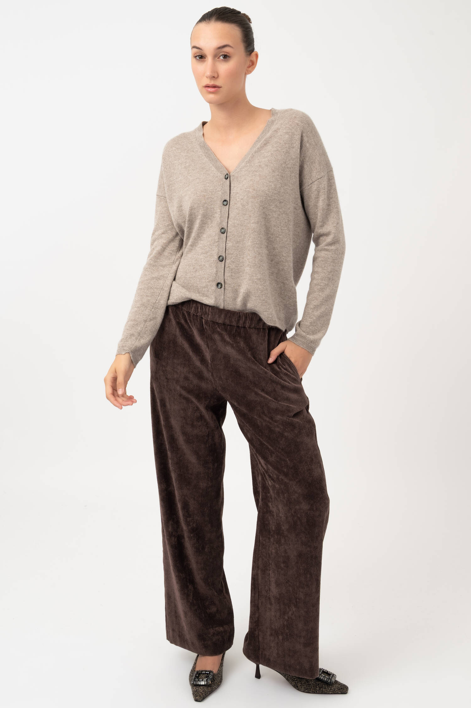 Cord-Schlupfhose in Braun Cord-Schlupfhose in Braun