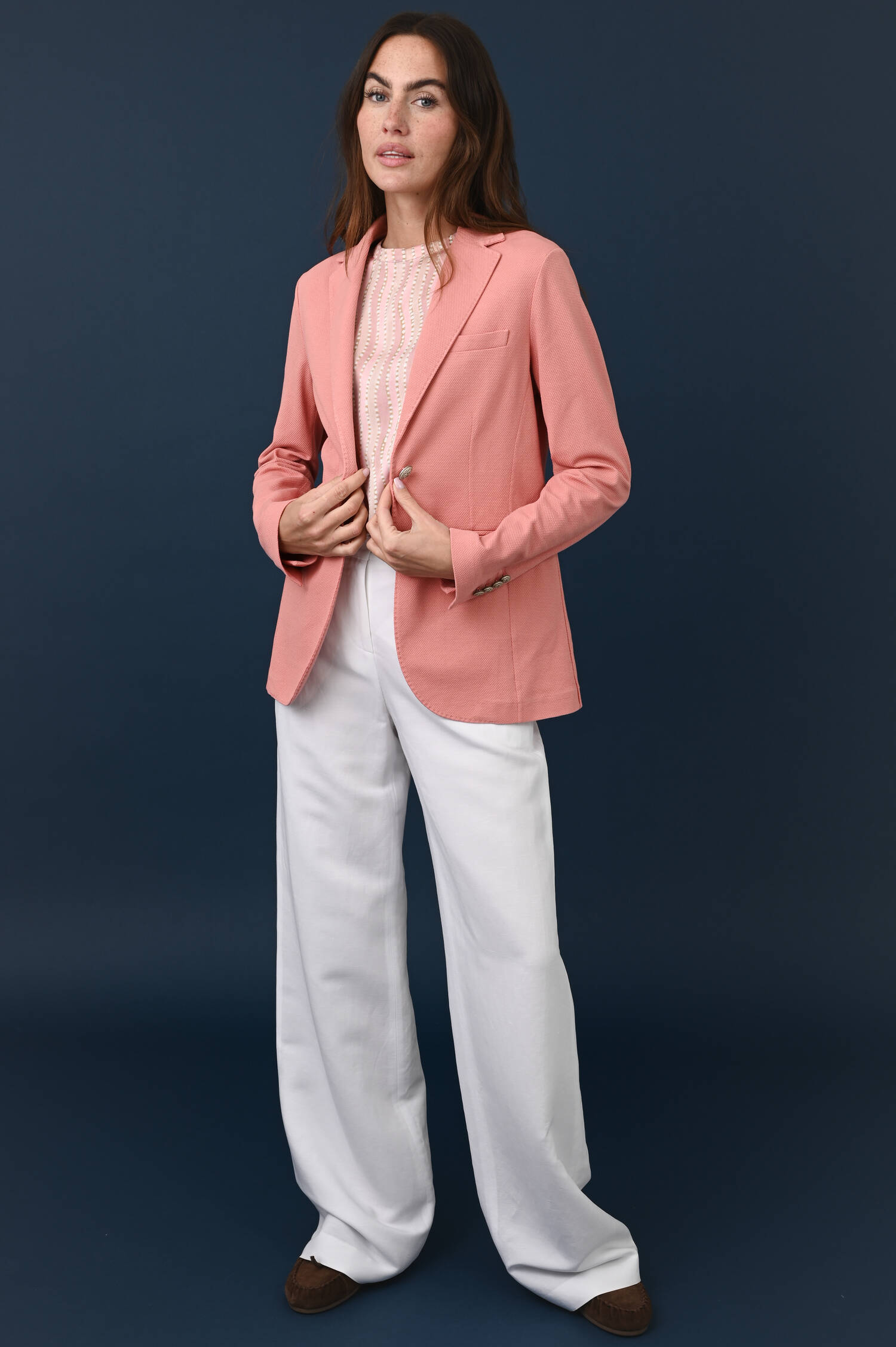 Strukturierter Blazer in Rosa