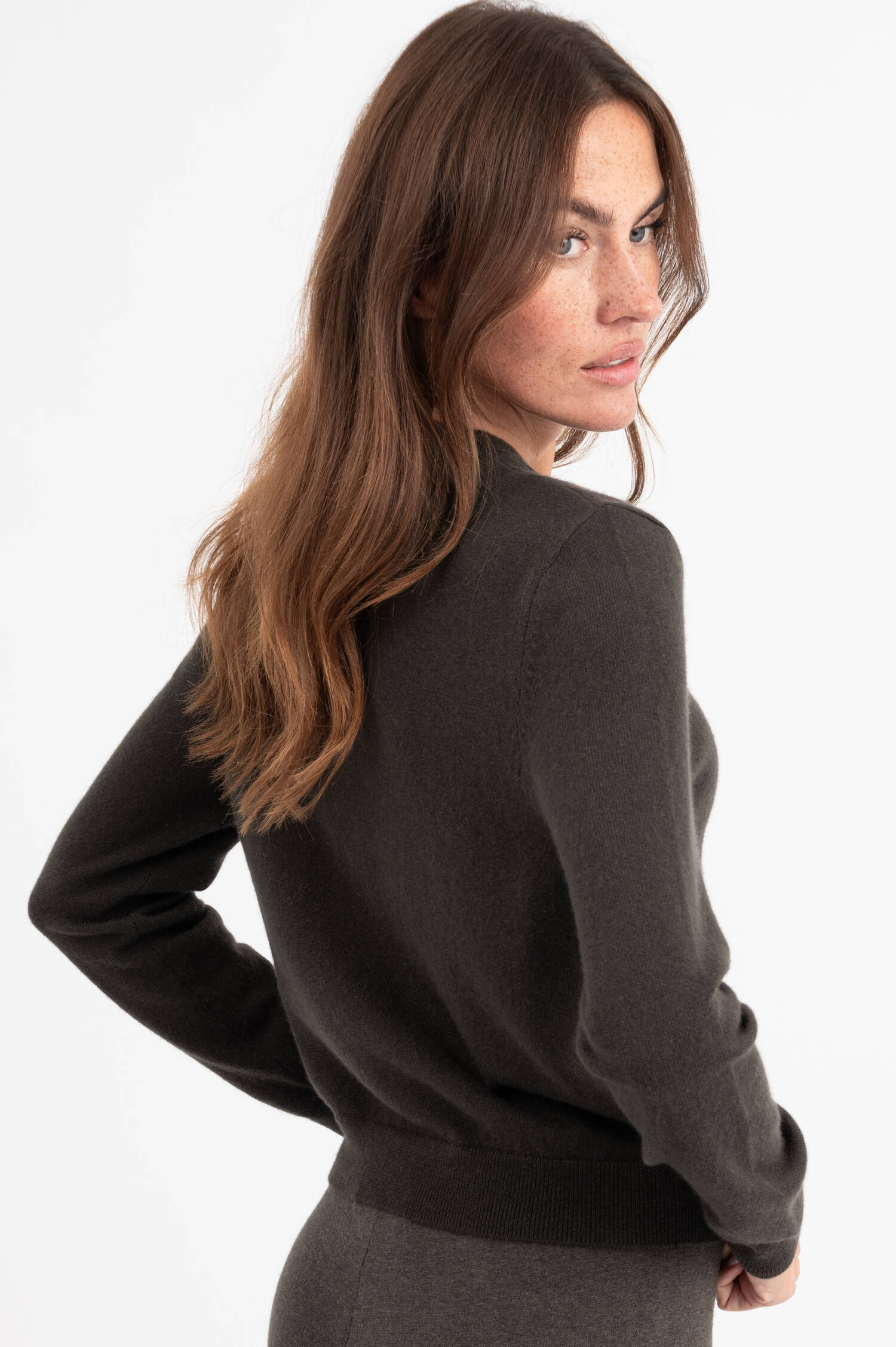 Cashmere-Cardigan WILONA in Taupe Cashmere-Cardigan WILONA in Taupe