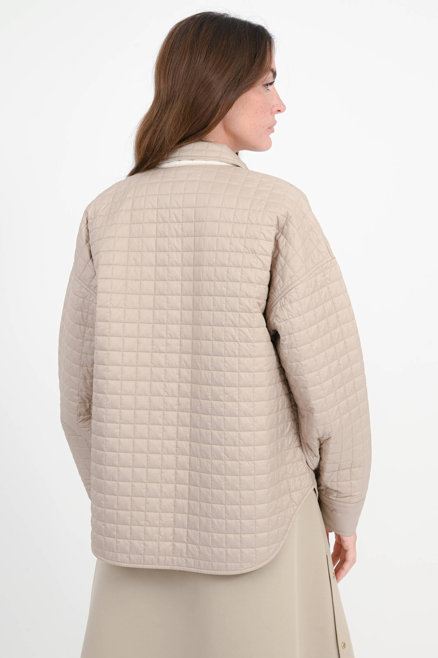 Wattierte Wendejacke/Hemd in Beige Wattierte Wendejacke/Hemd in Beige