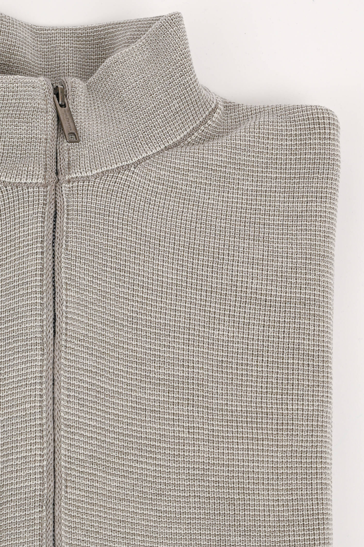 Strickjacke mit Struktur in Taupe