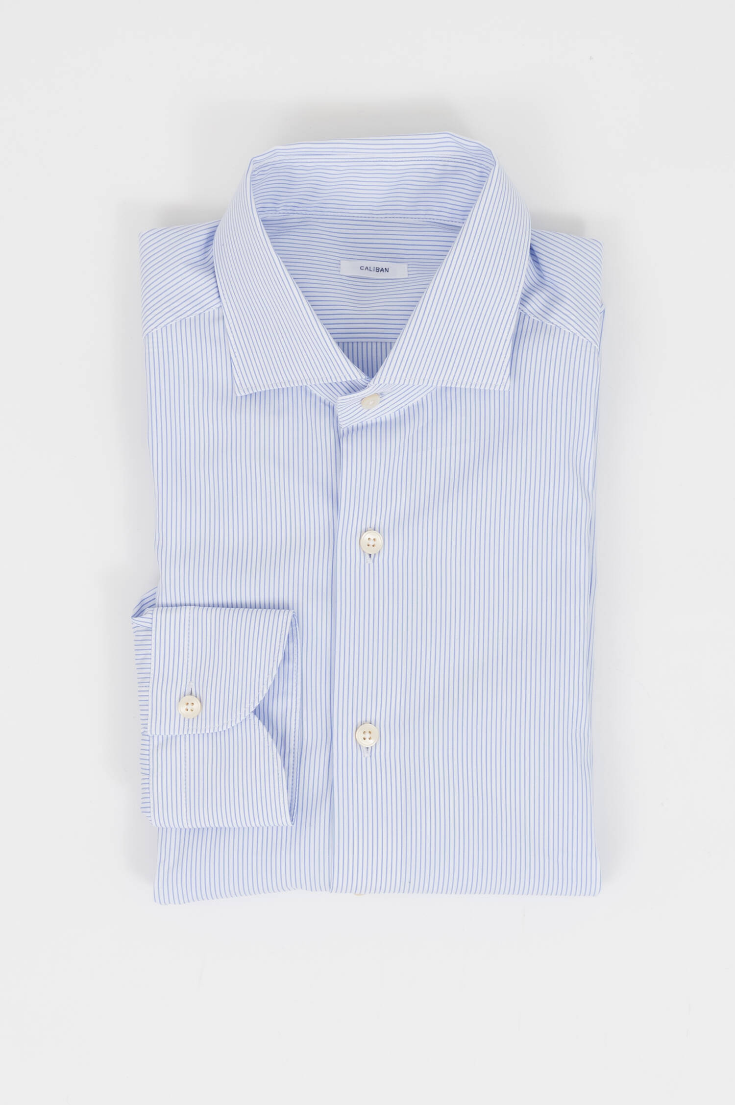 Hemd aus Baumwolle in Hellblau/Weiß gestreift Hemd aus Baumwolle in Hellblau/Weiß gestreift