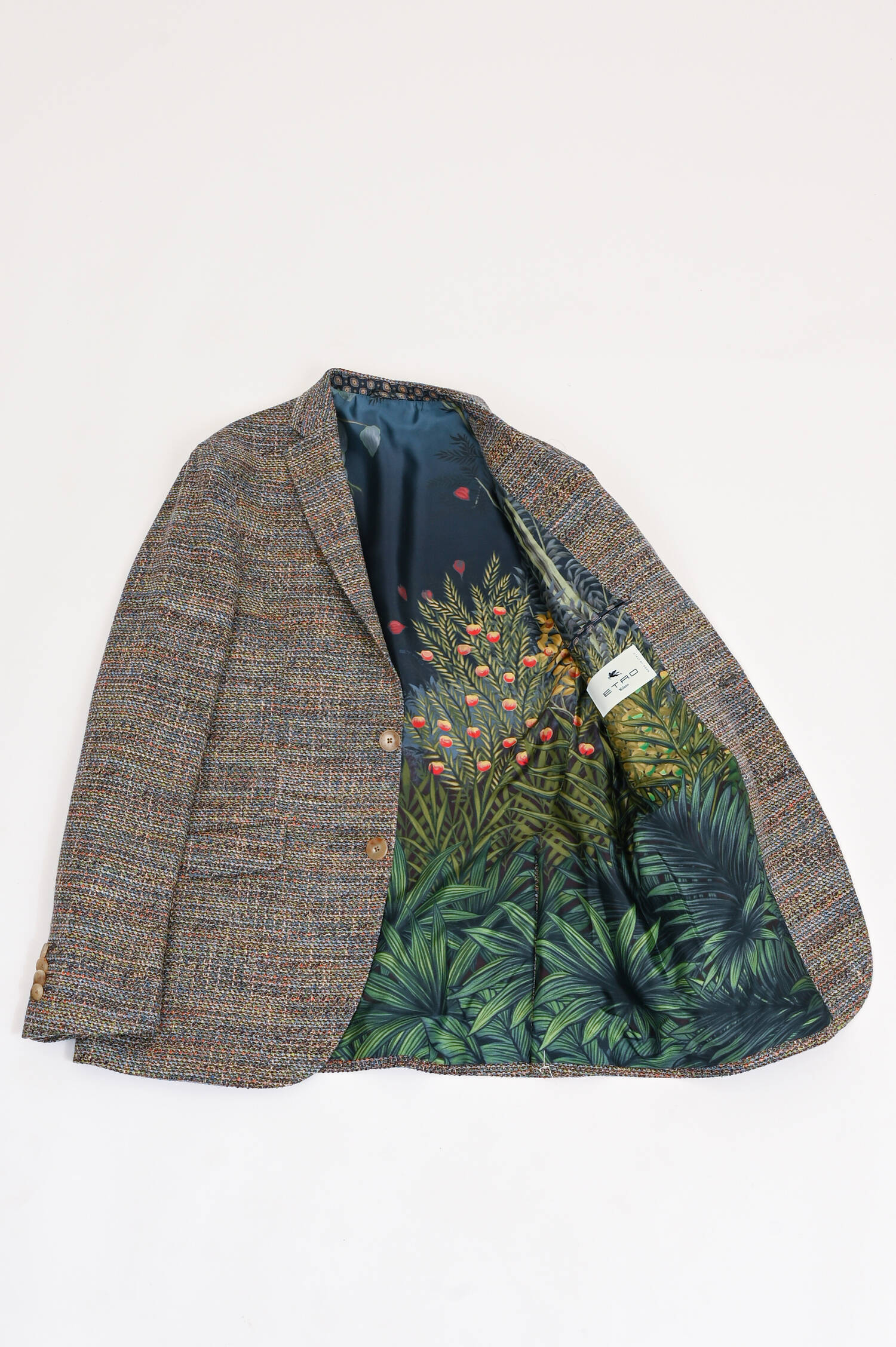 Sakko aus Baumwoll-Mix in Braun/Multicolor Sakko aus Baumwoll-Mix in Braun/Multicolor