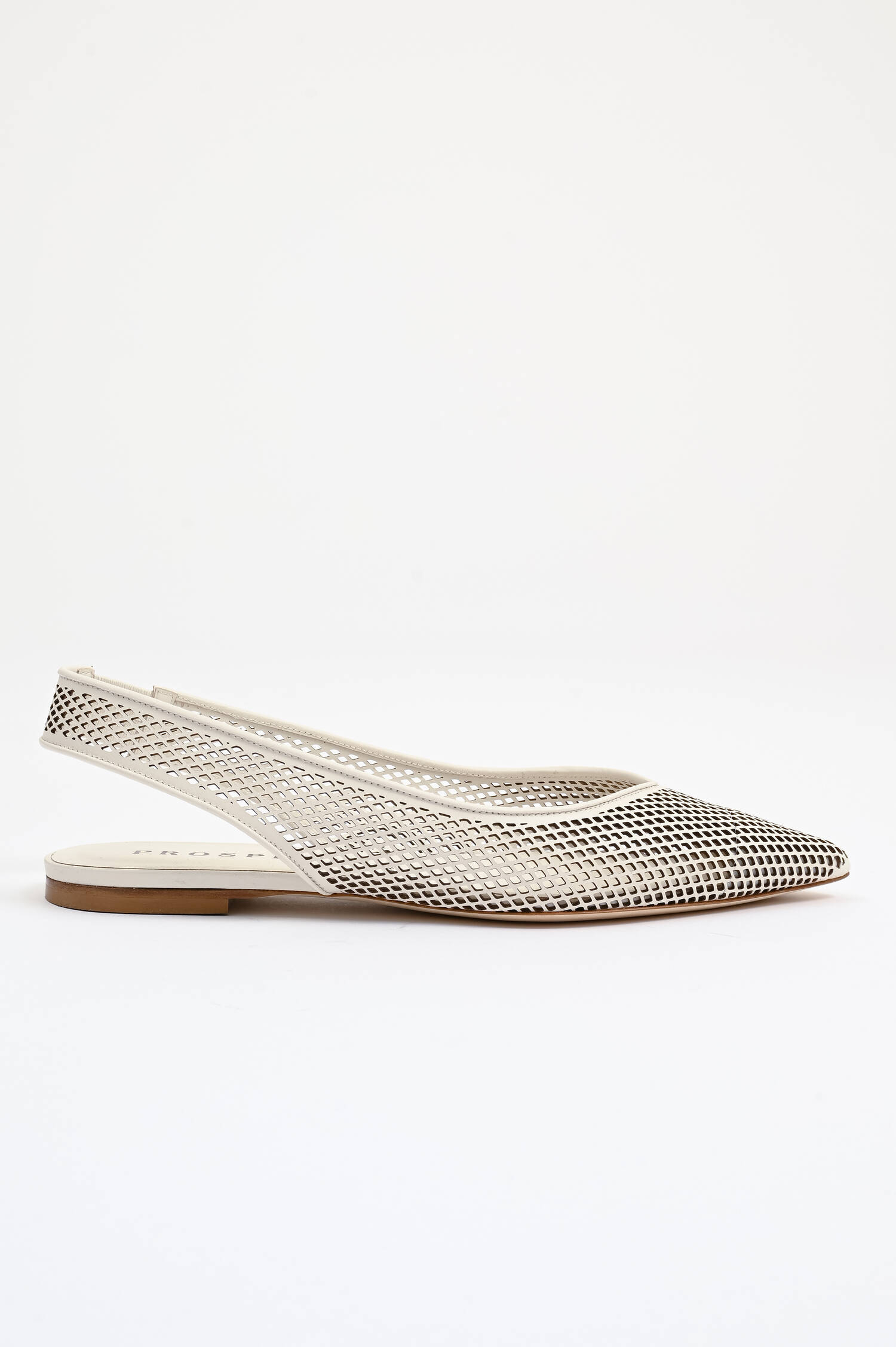 Sling Back Flats in Creme