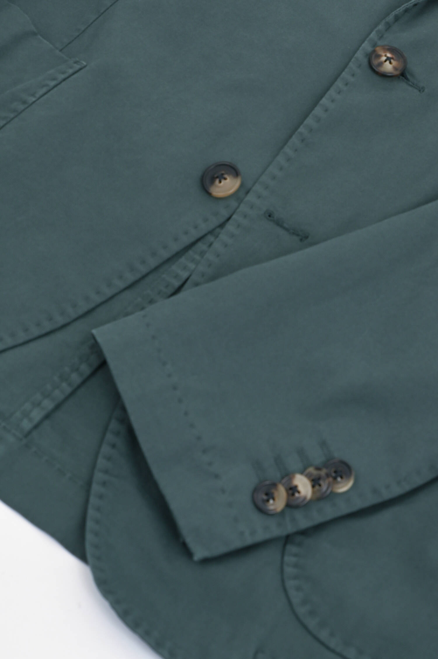 Sakko aus Baumwolle in Tannengrün