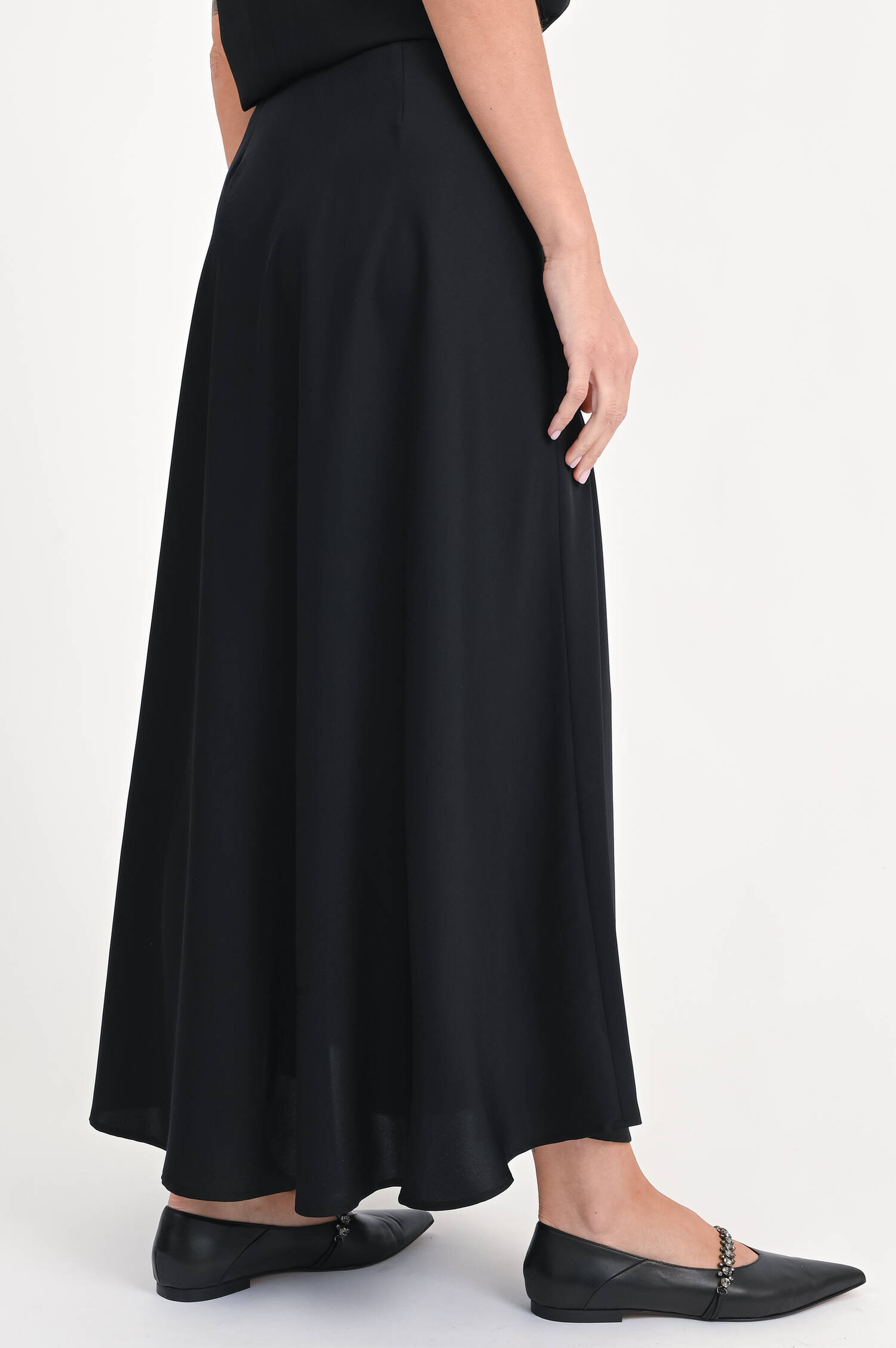 Seidenrock HANJA in Schwarz