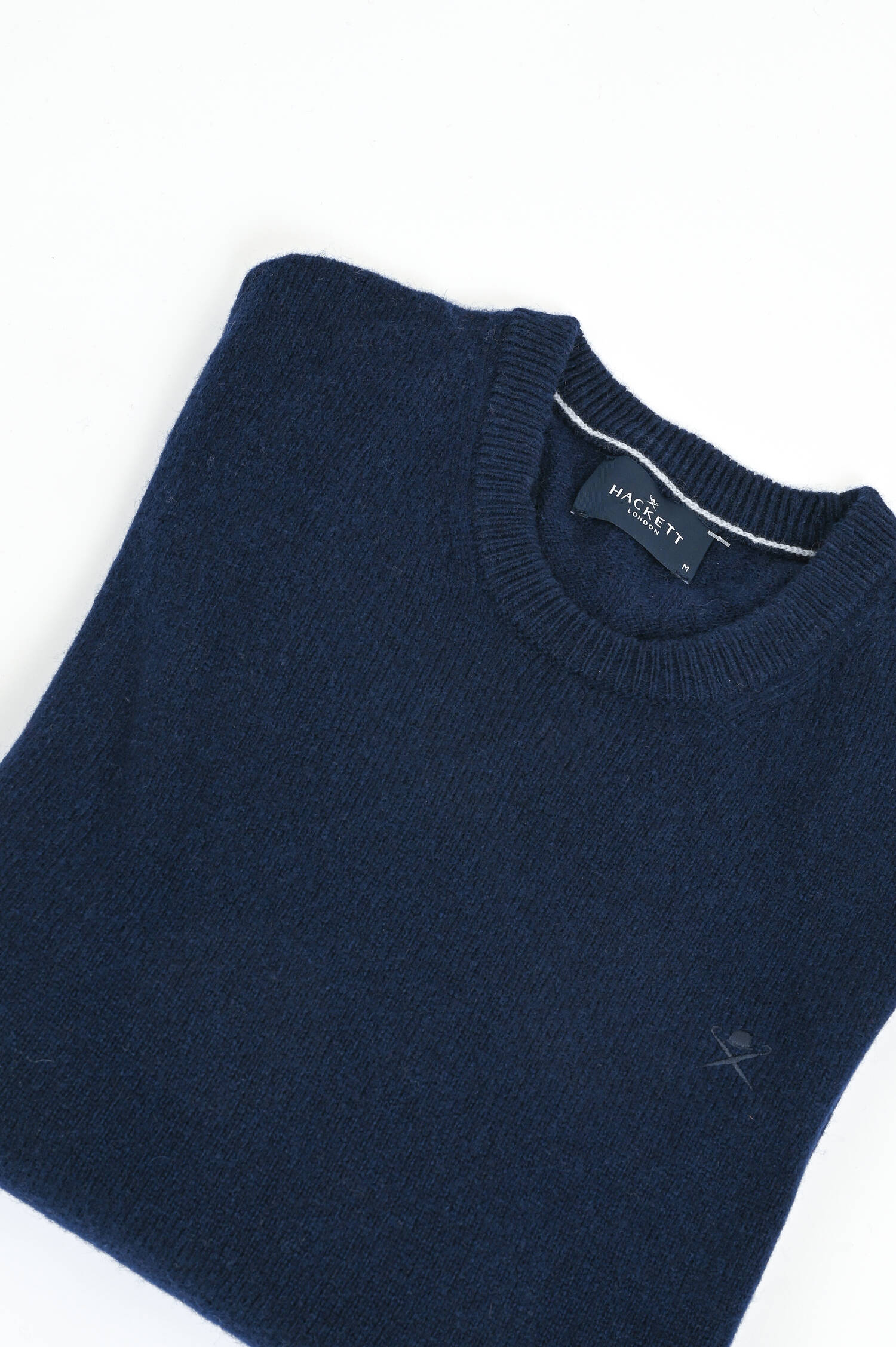 Pullover aus Lammwolle in Navy Pullover aus Lammwolle in Navy