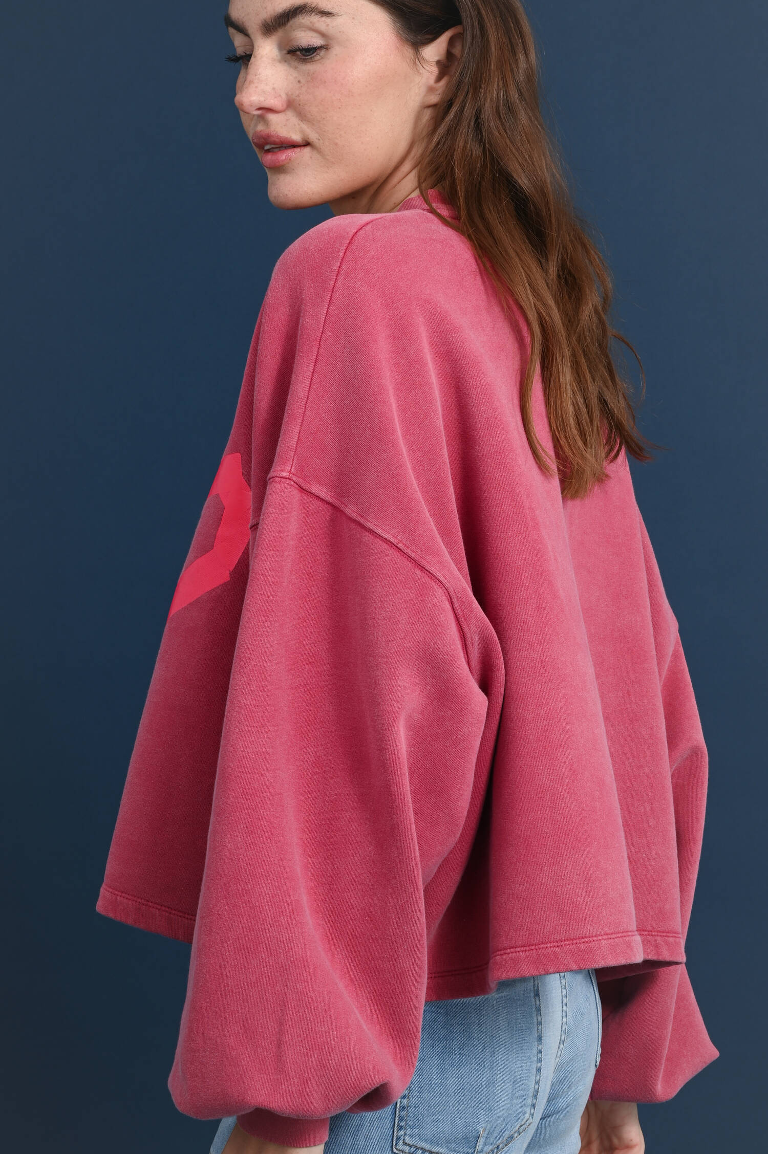 Sweater SANBIM in Geraniumpink