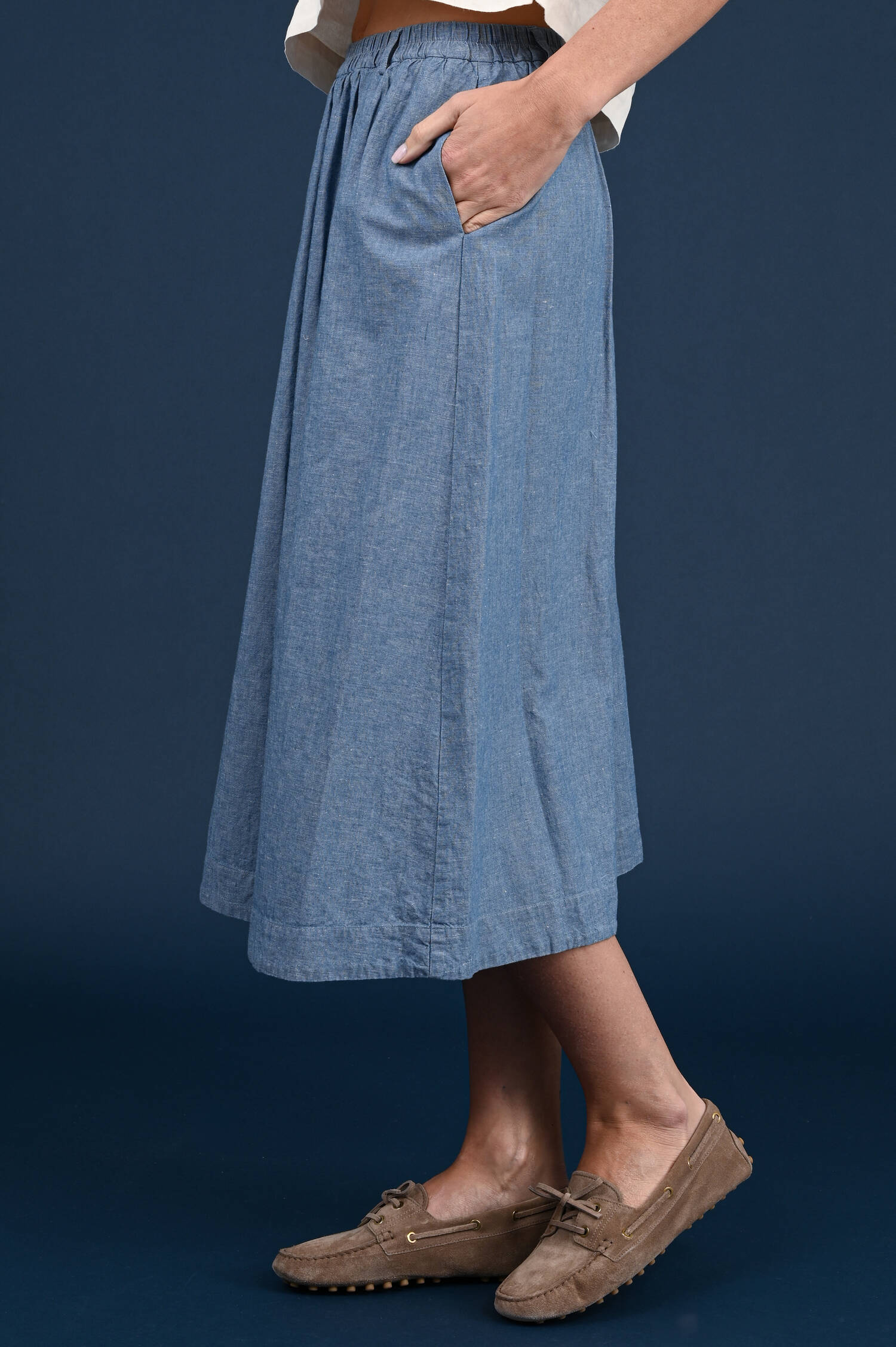 Schlupfrock in Mediumblau Schlupfrock in Mediumblau