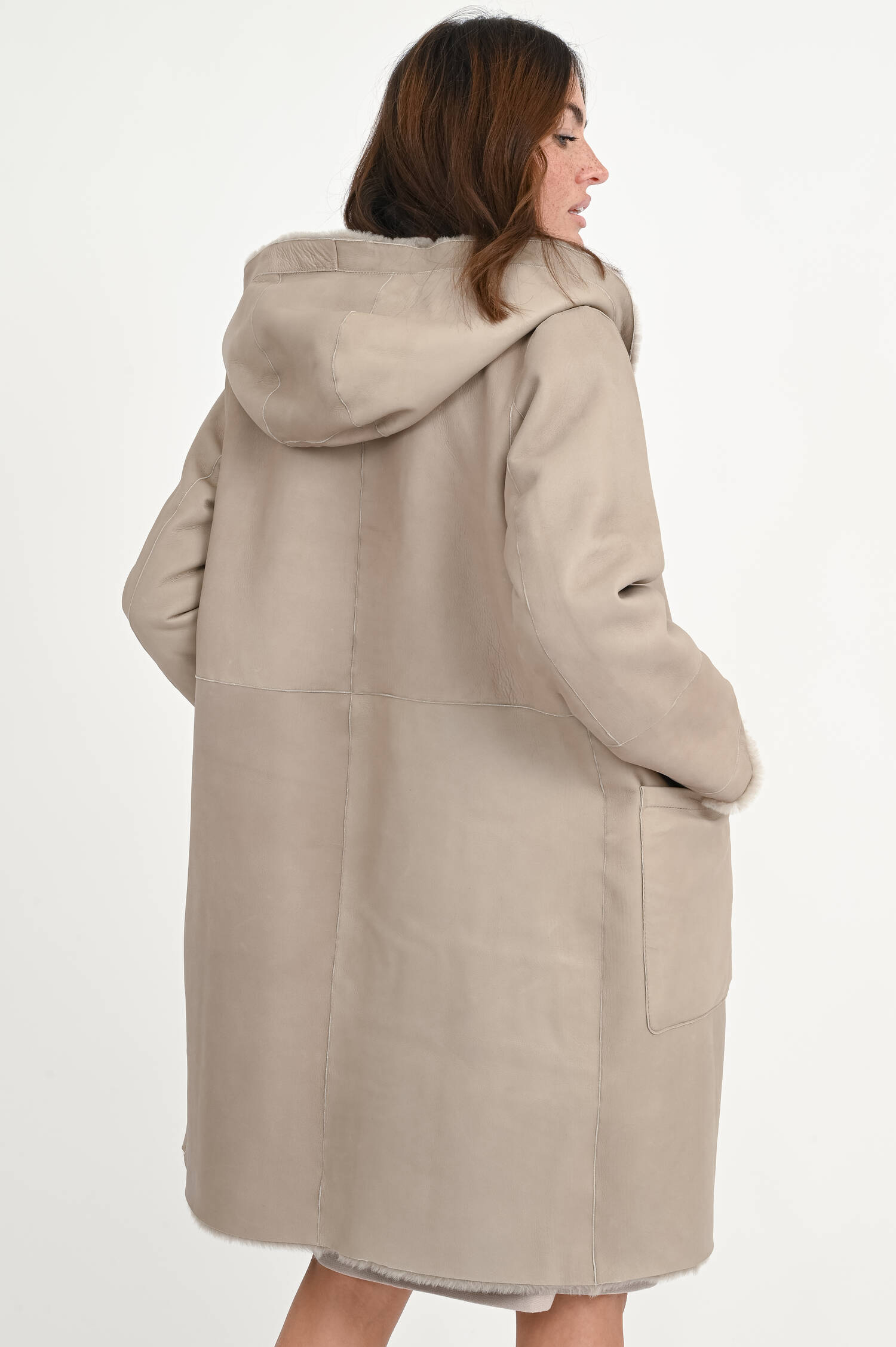 Wendemantel EVELYN in hellem Taupe Wendemantel EVELYN in hellem Taupe