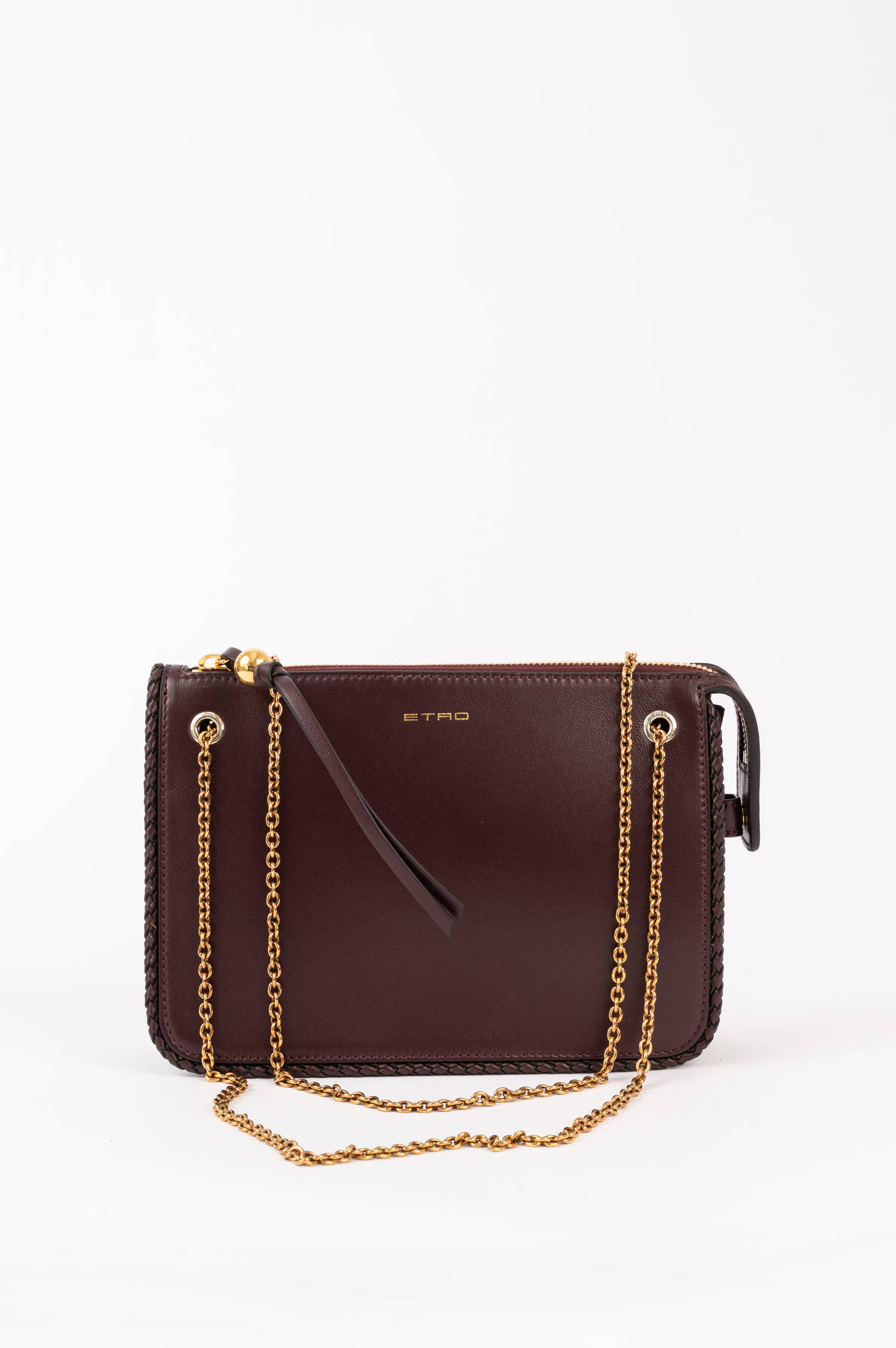 Tasche aus Leder in Marone