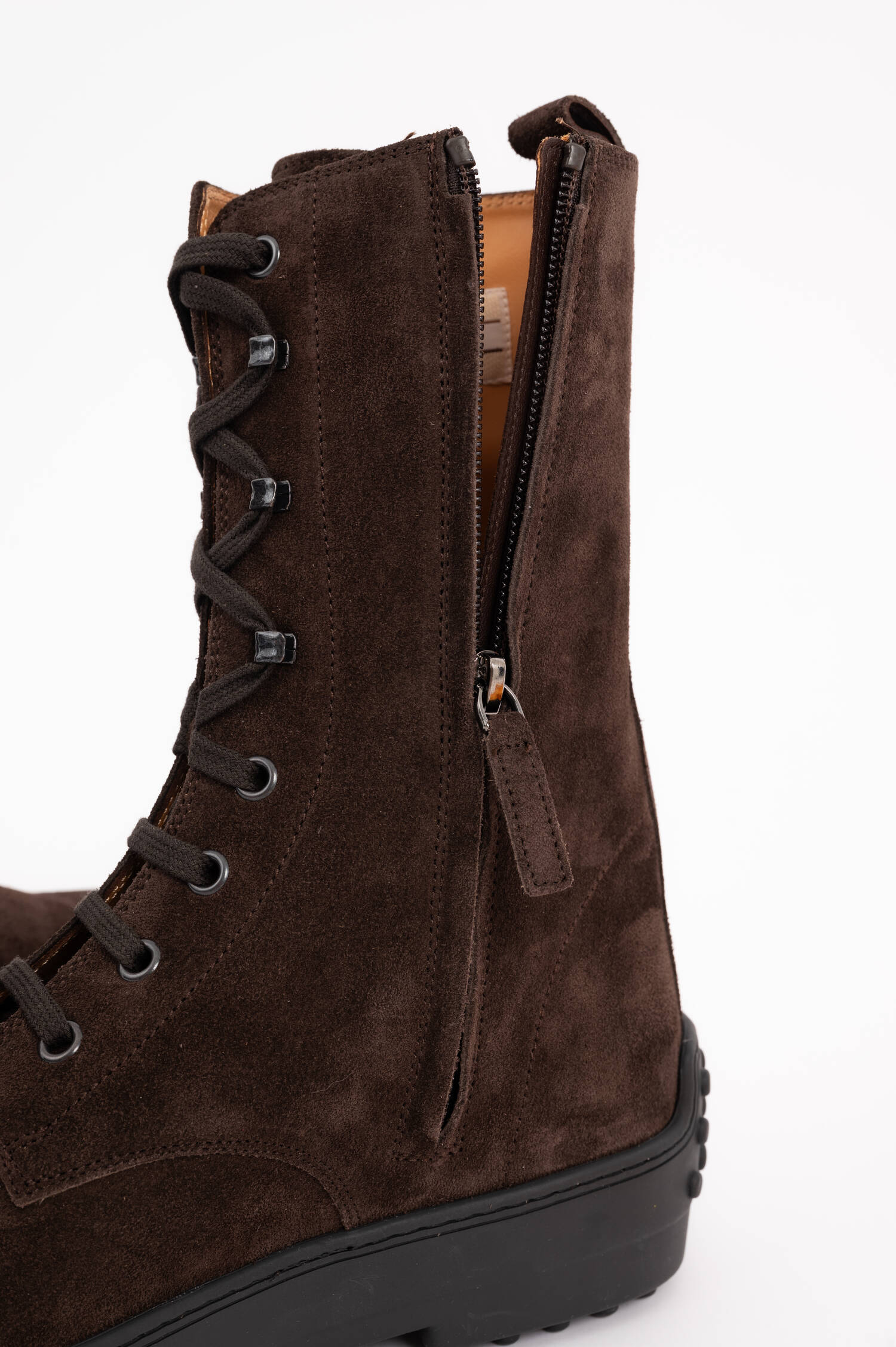 Suede Stiefelette in Braun Suede Stiefelette in Braun