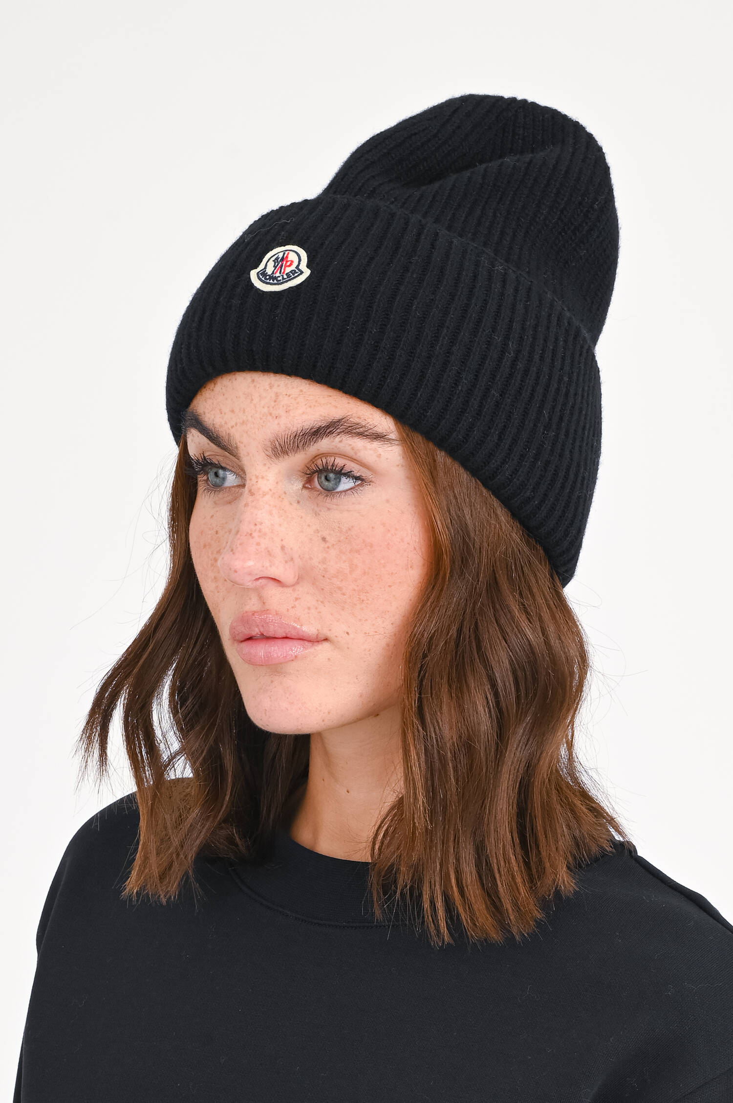 Wollmütze mit Logo in Schwarz Wollmütze mit Logo in Schwarz