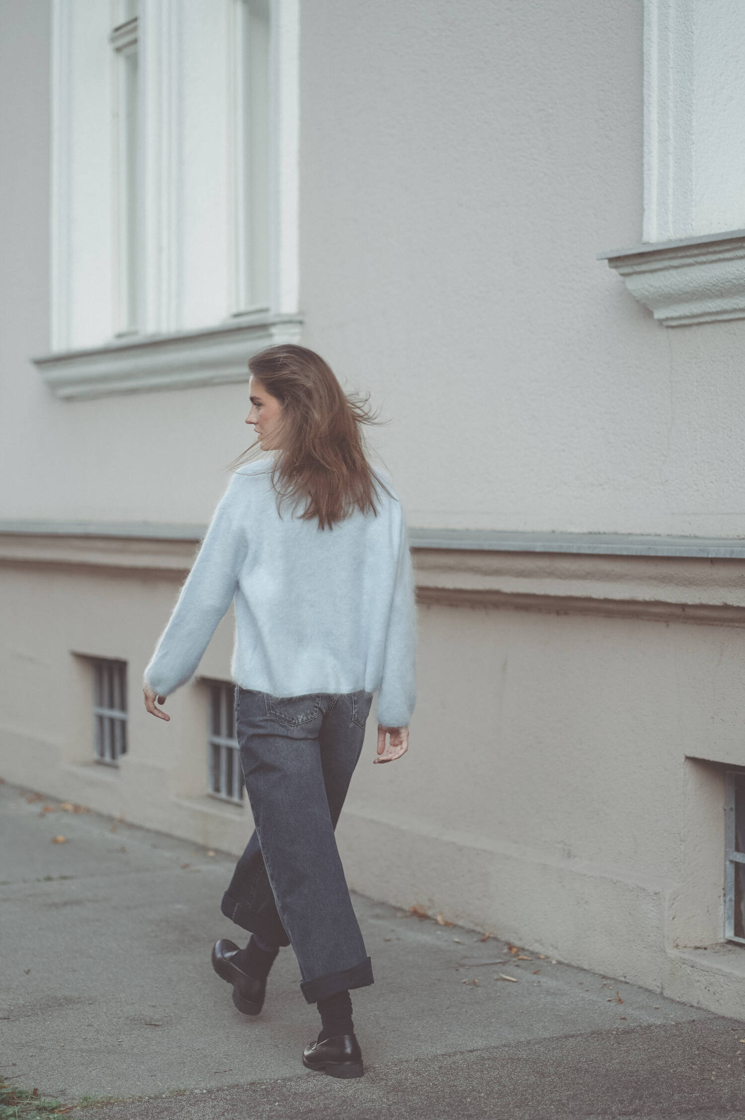 Wide Leg Denim THE LOOSE in Dark Blue Wide Leg Denim THE LOOSE in Dark Blue