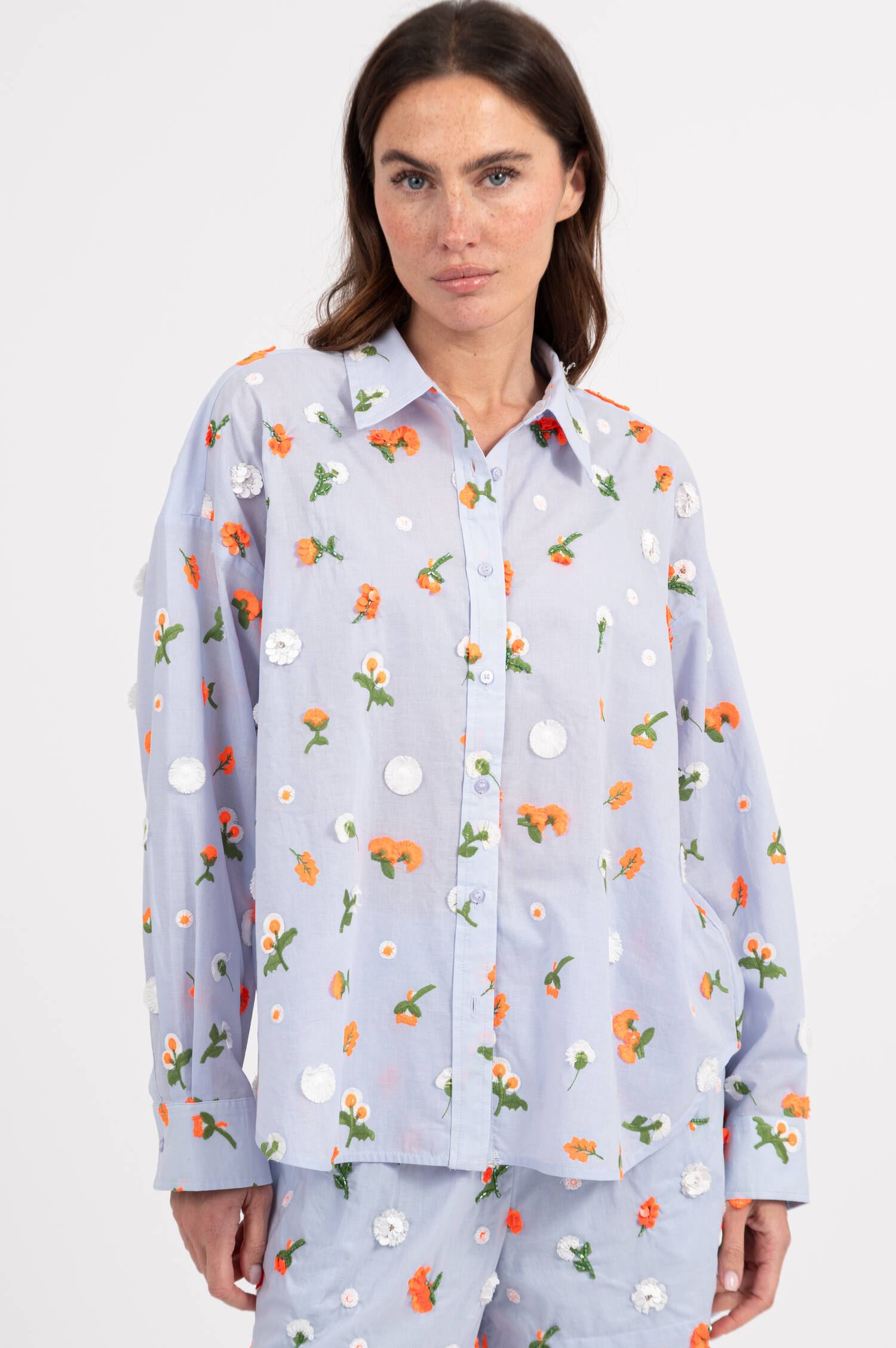 Bluse JIMENA in Hellblau