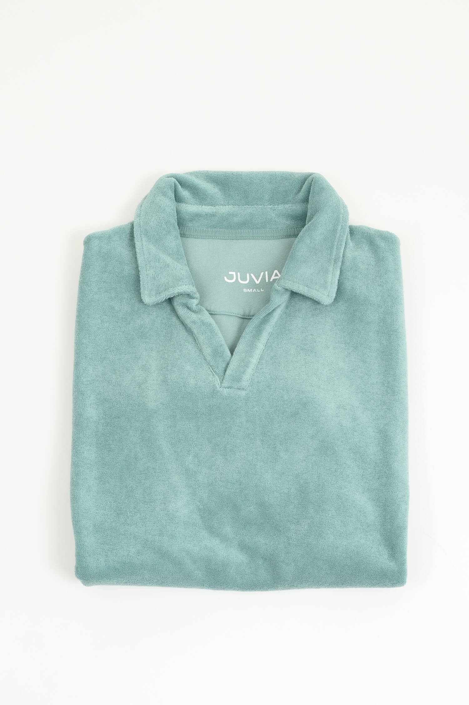  Frottee Poloshirt in Salbei