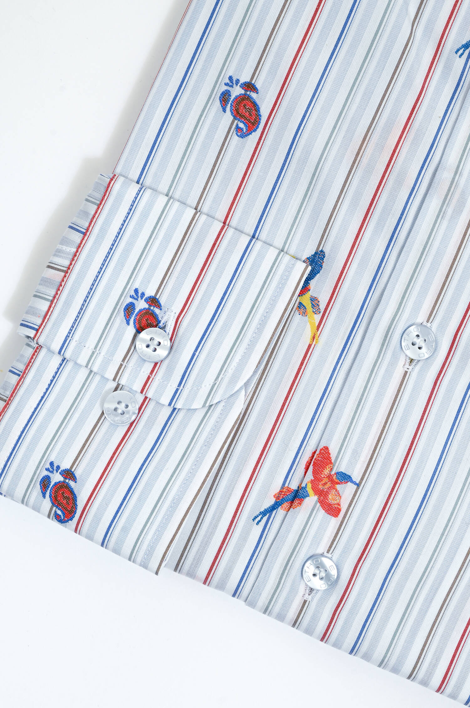 Gemustertes Hemd in Weiß/Multicolor Gemustertes Hemd in Weiß/Multicolor