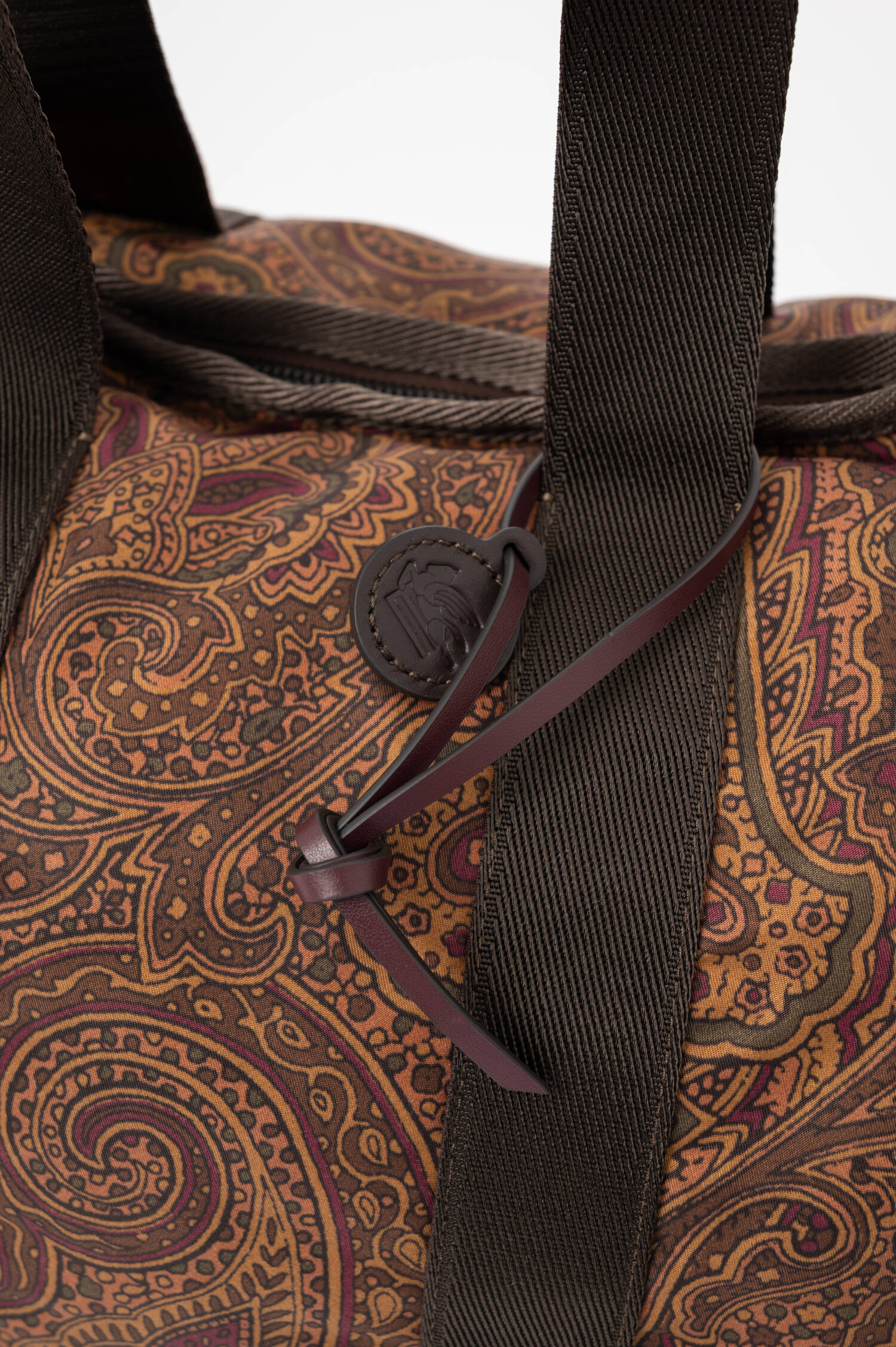 Paisley-Reisetasche in Braun