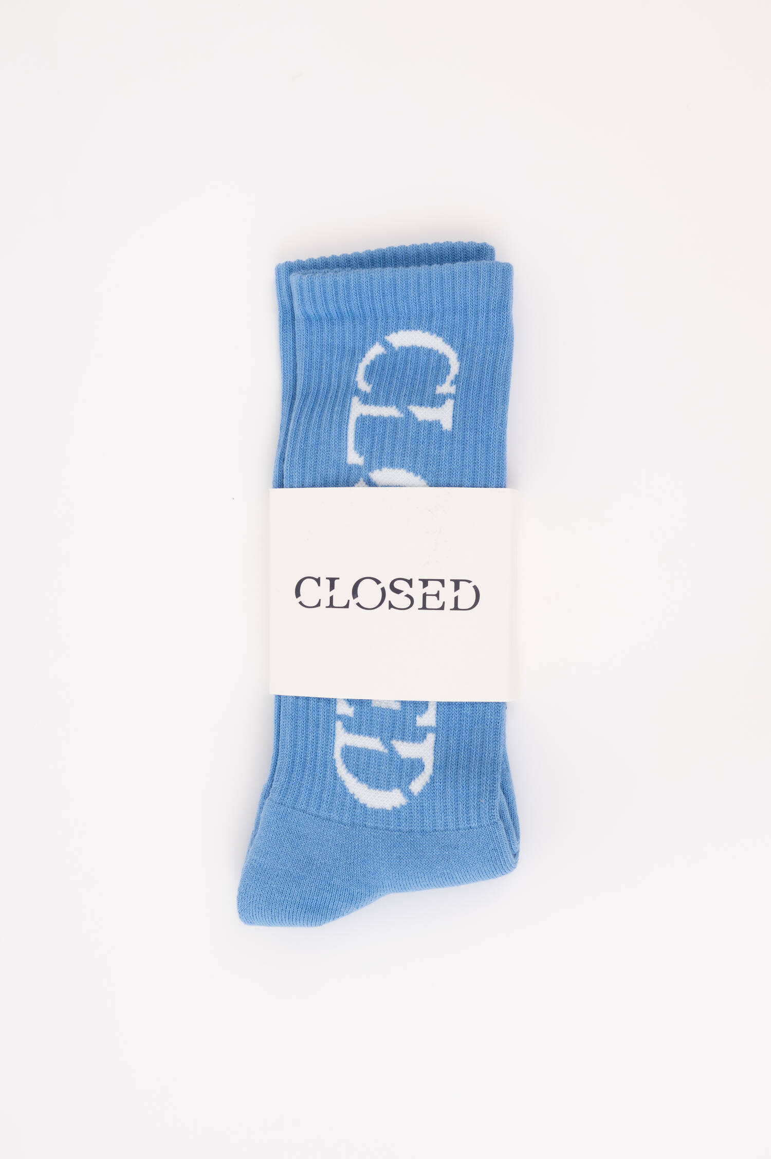 Socken mit Logo-Print in Blau