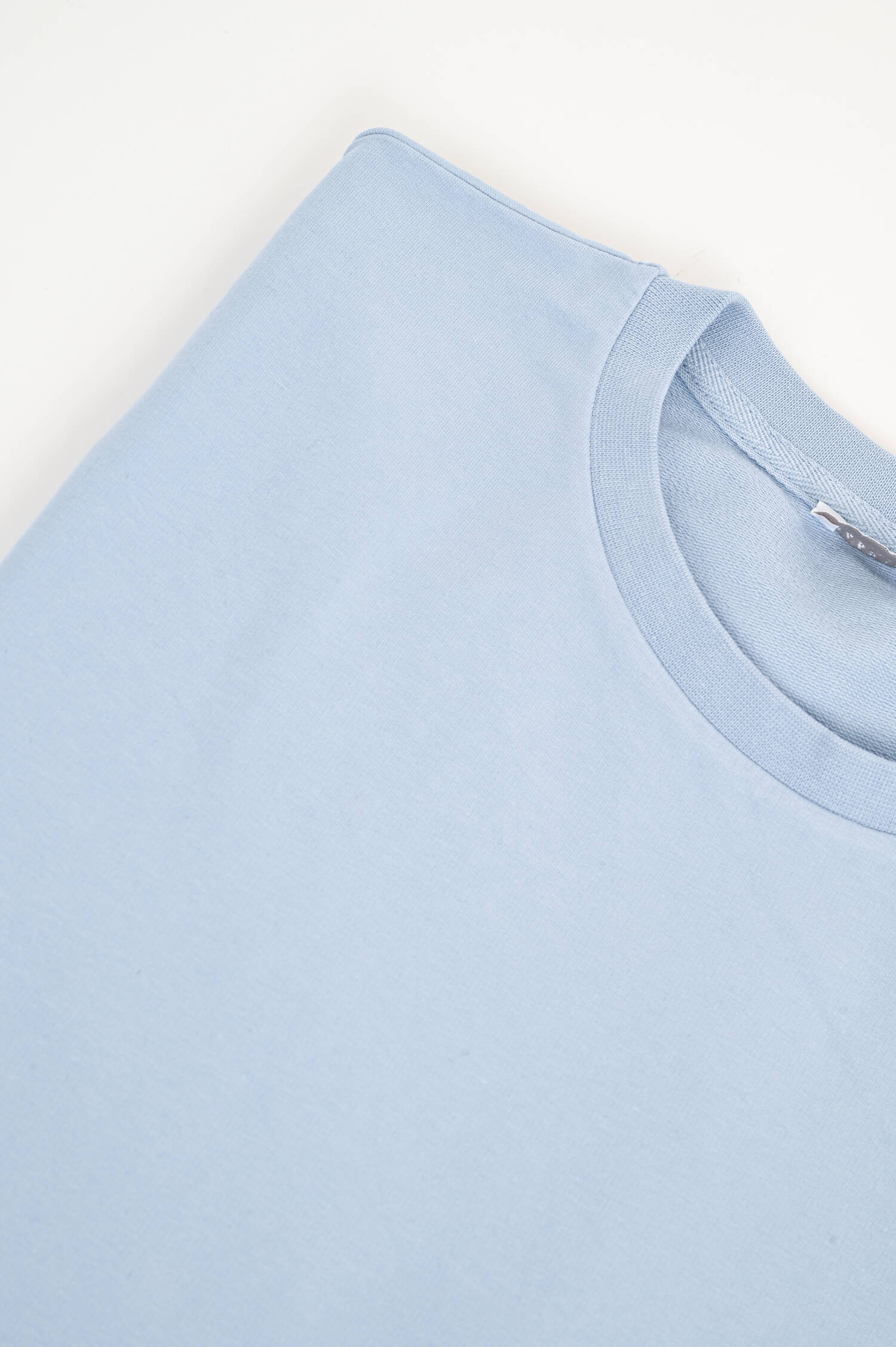 T-Shirt aus Baumwolle in Hellblau