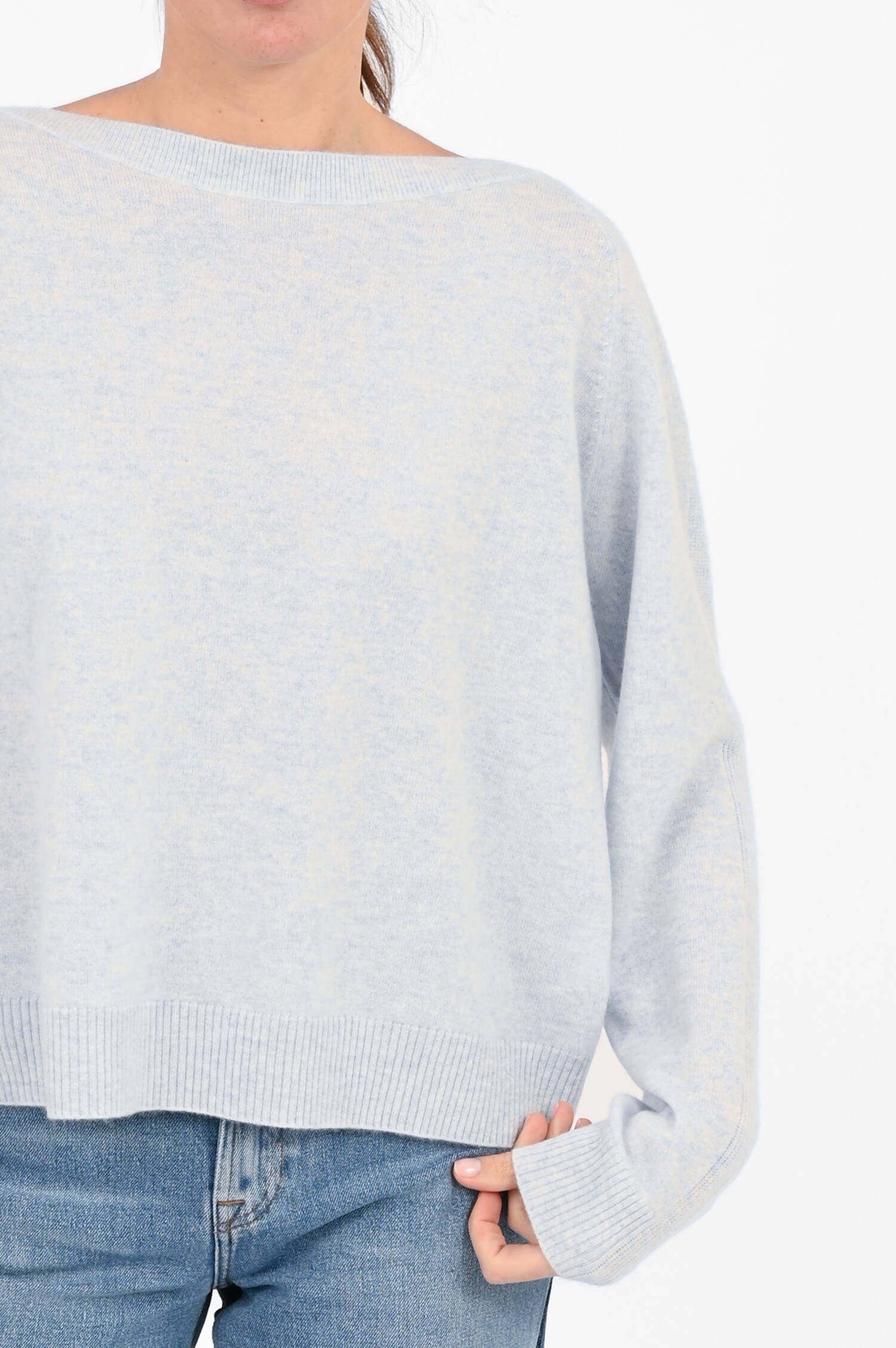 Cashmere-Strickpullover in Ocean