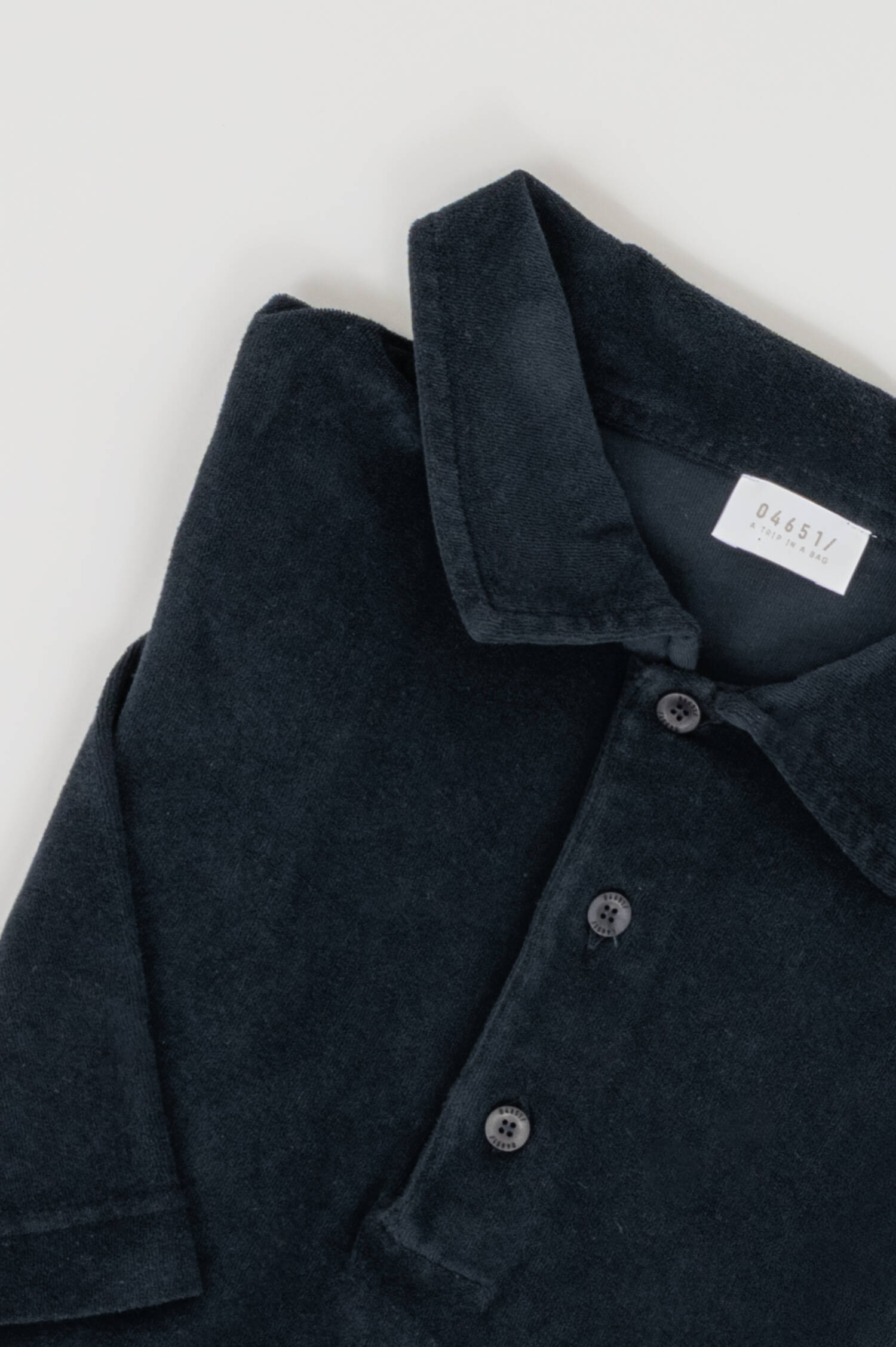 Frottee Poloshirt TERRY in Navy