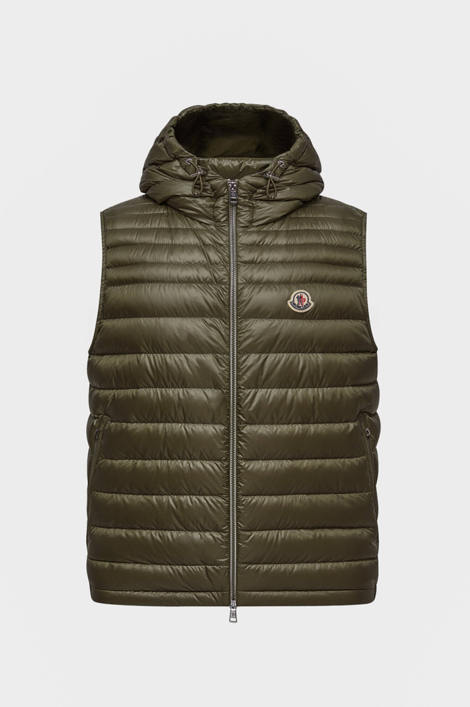 Daunen-Gilet ORANT mit Kapuze in Oliv