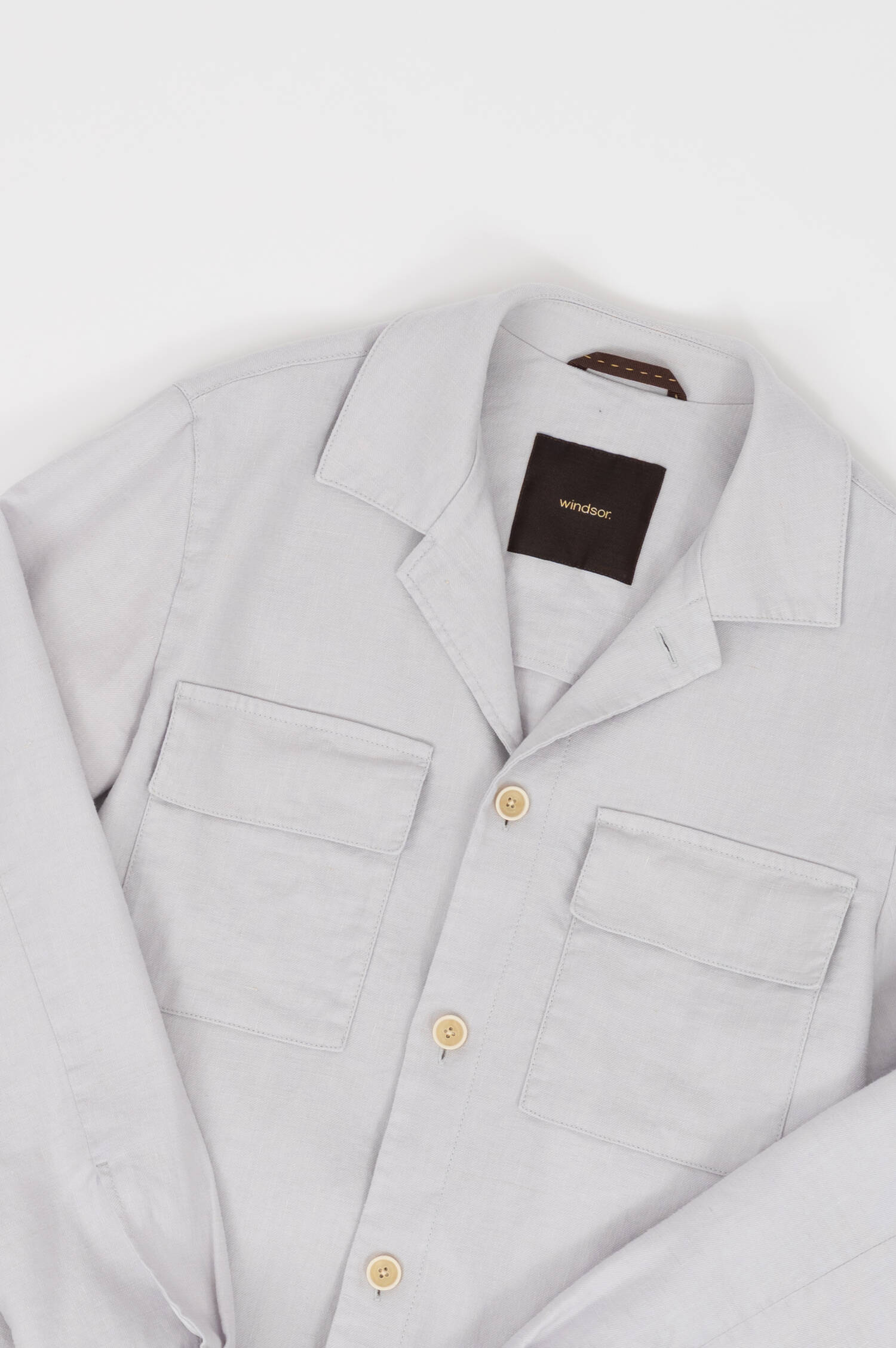 Overshirt LAVORO in Steingrau