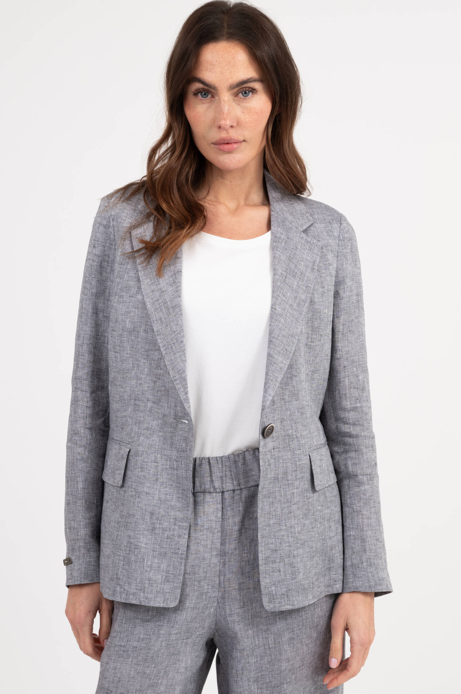 Blazer in Blau meliert Blazer in Blau meliert