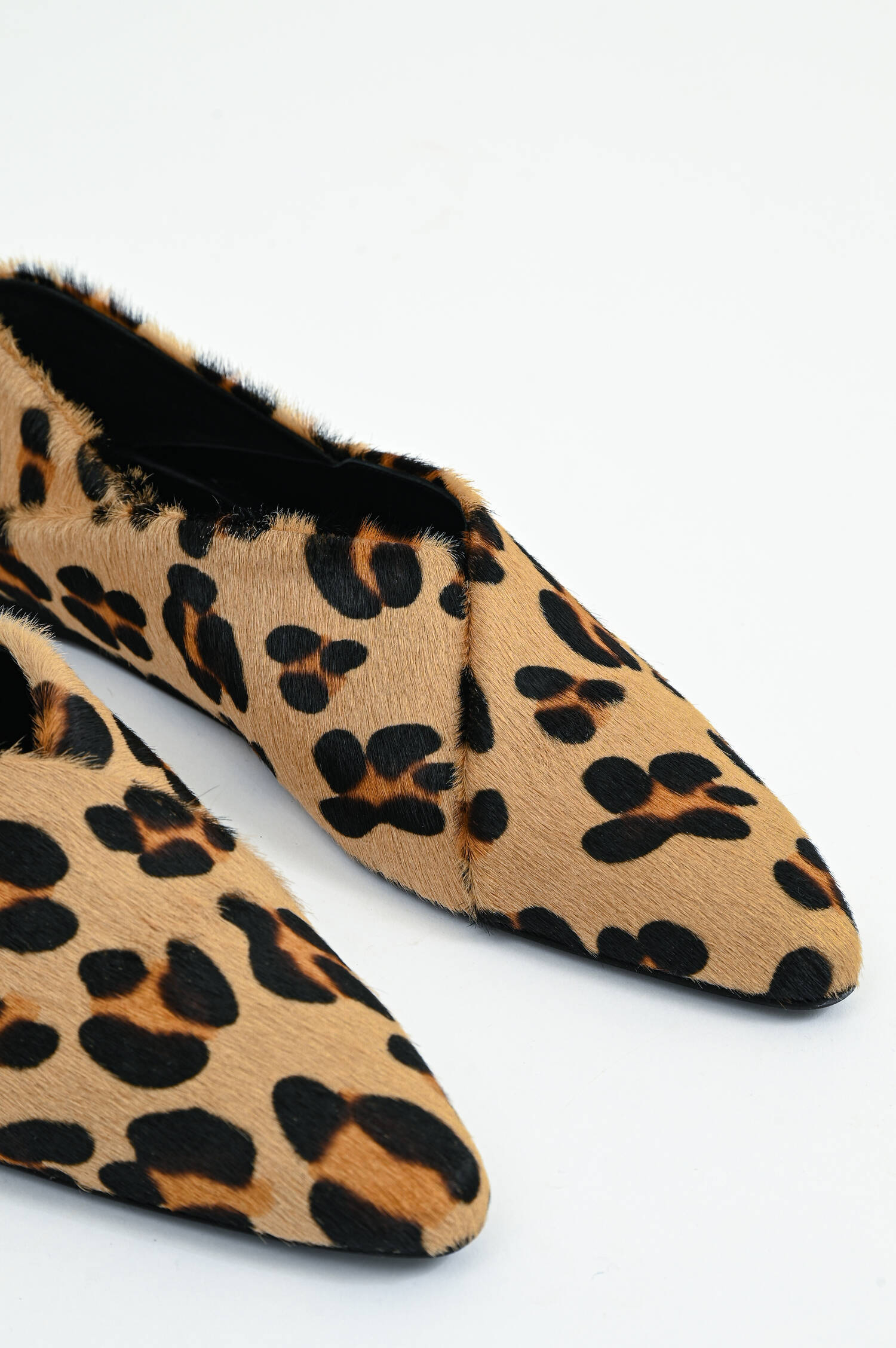 Leo-Ballerina in Beige/Braun/Schwarz