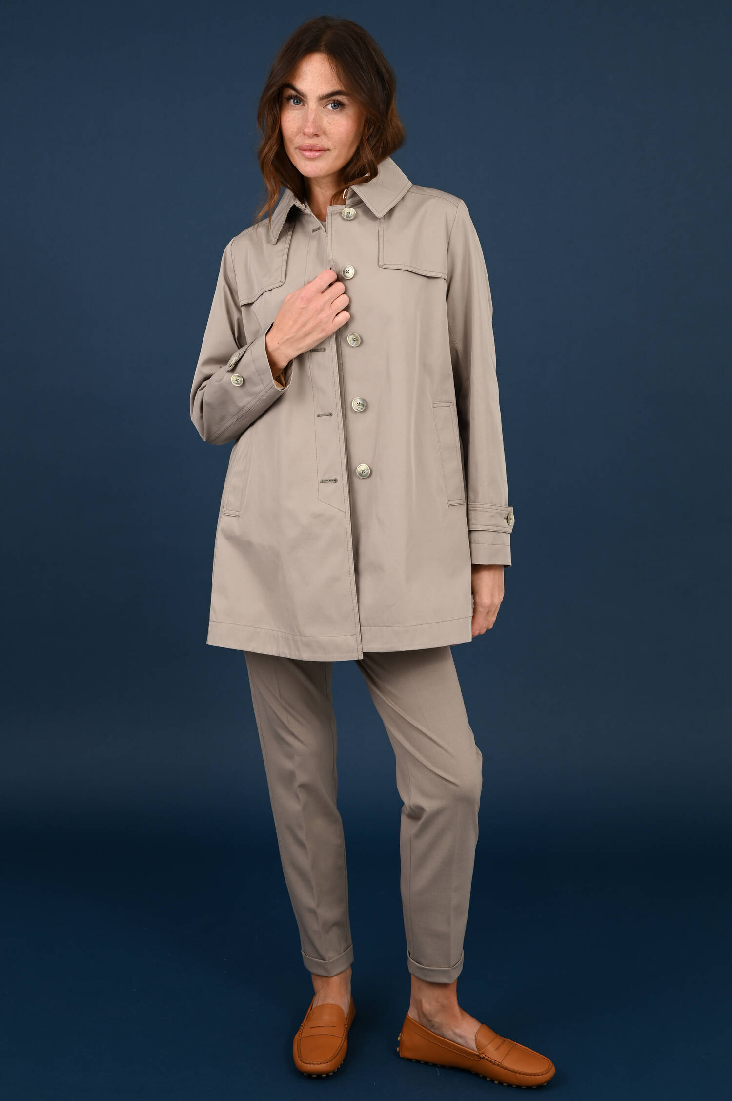 Trenchcoat MEDIO in Tortora Trenchcoat MEDIO in Tortora