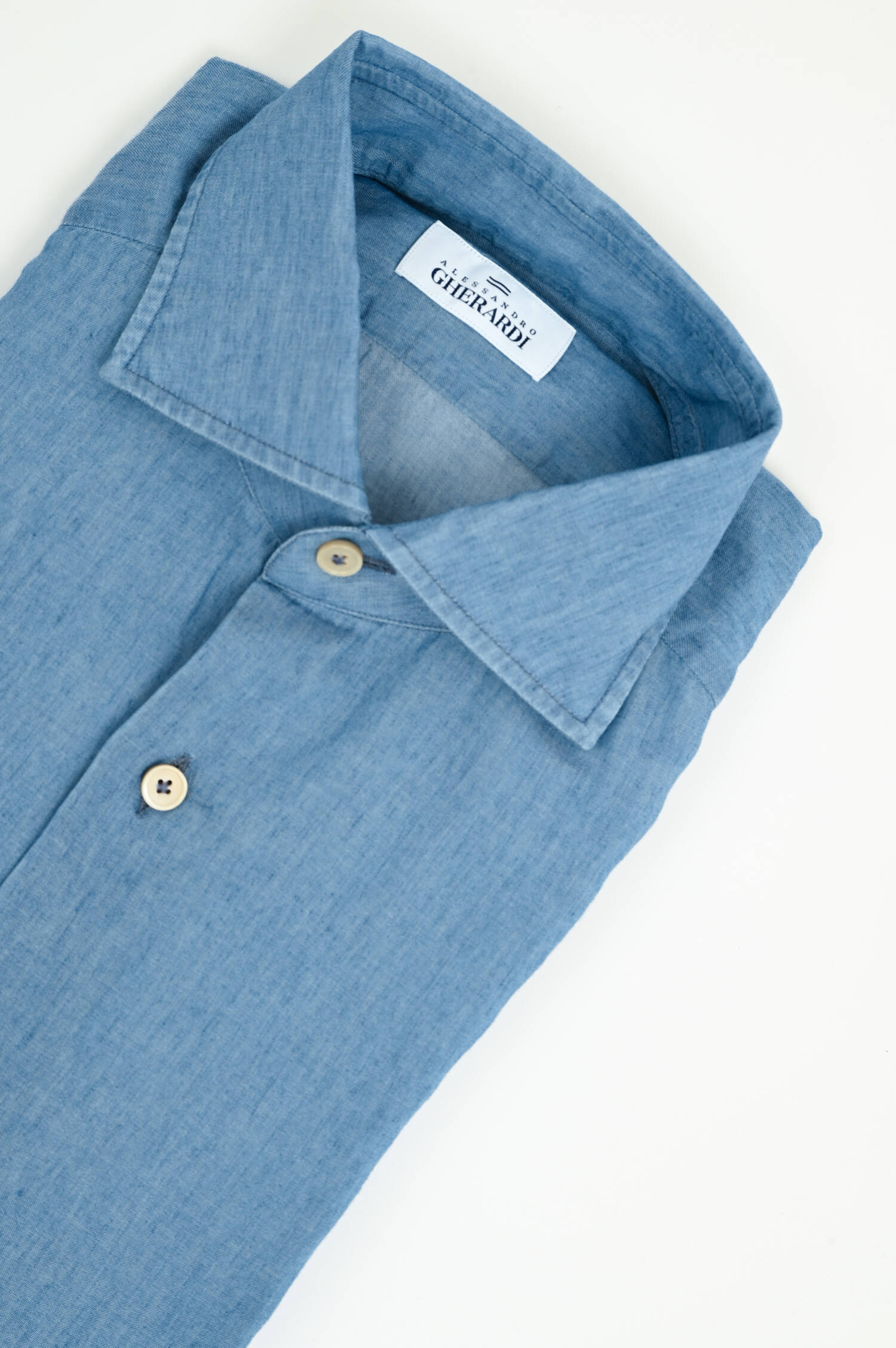 Denim-Hemd aus Baumwolle in Blau