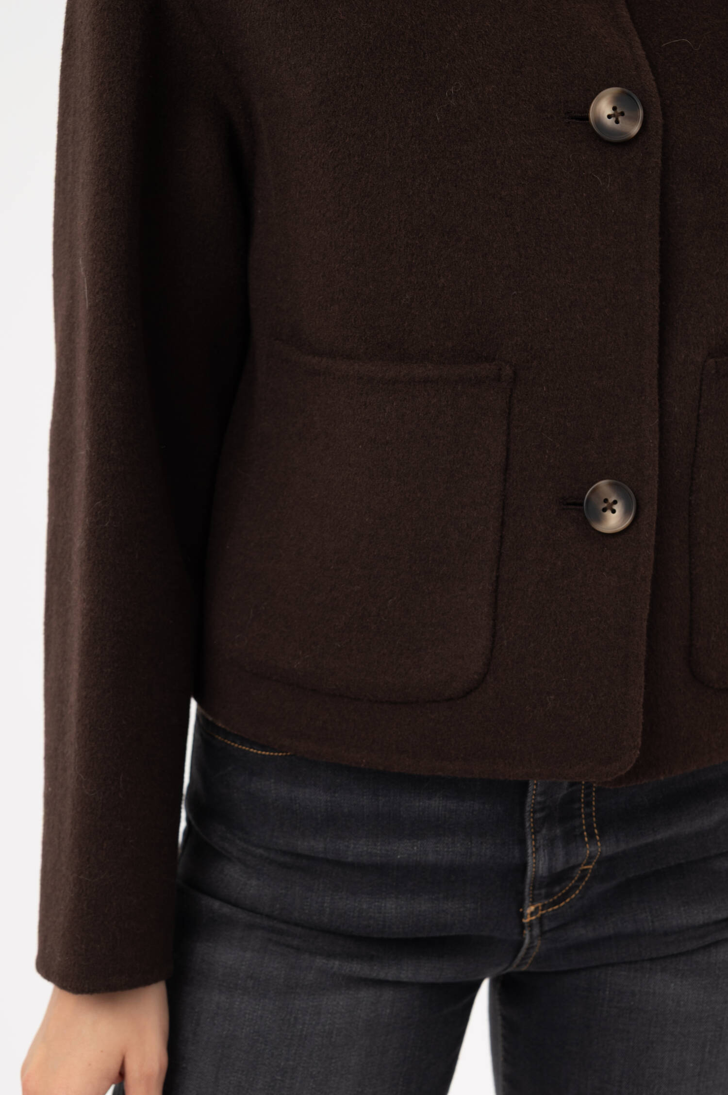 Woll-Jacke in Braun Woll-Jacke in Braun