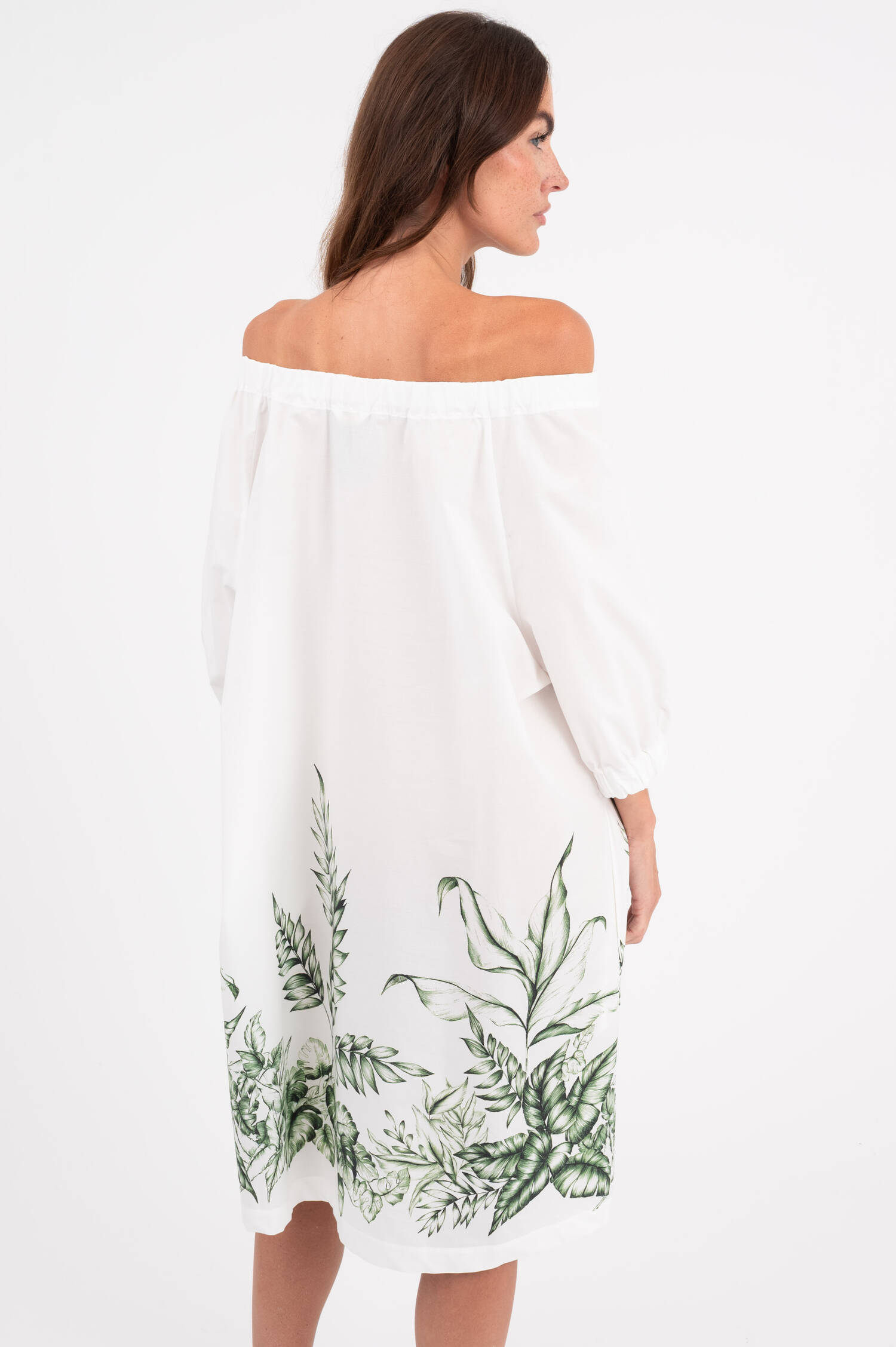 Off-Shoulder Kleid TEIA in Weiß Off-Shoulder Kleid TEIA in Weiß