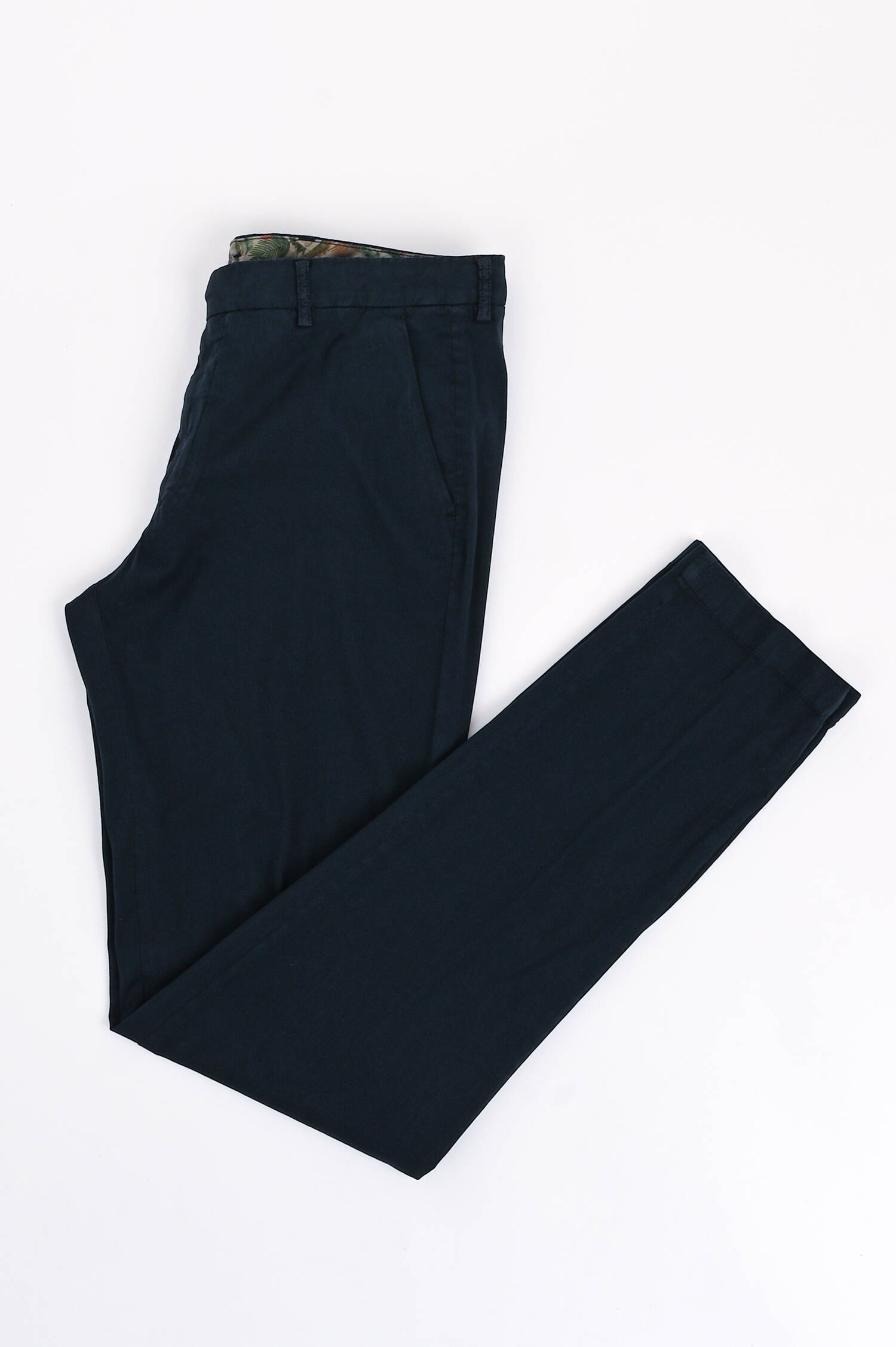 Hose aus Baumwolle und Seide in Navy