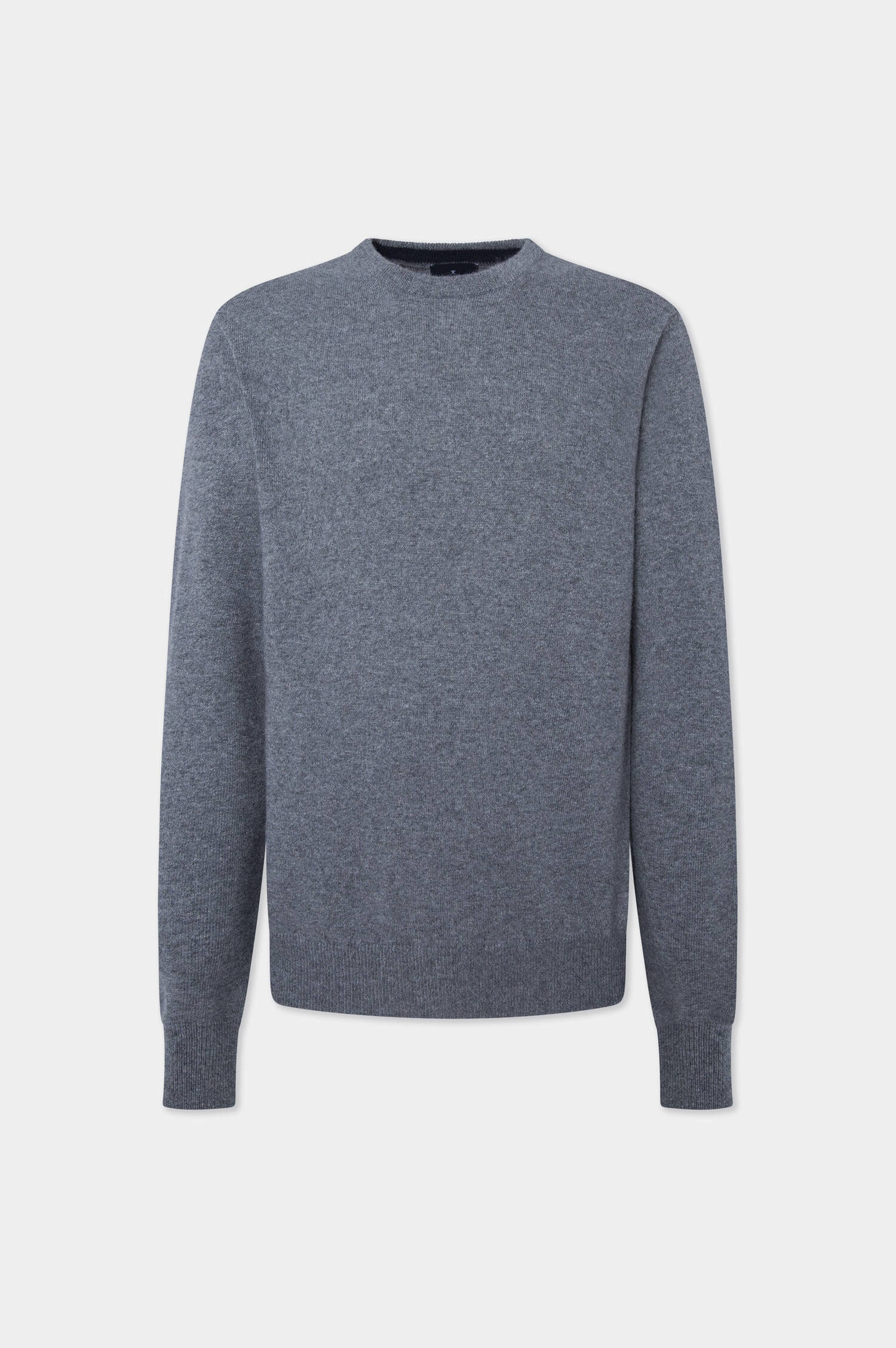 Rundhals-Pullover in Anthrazit